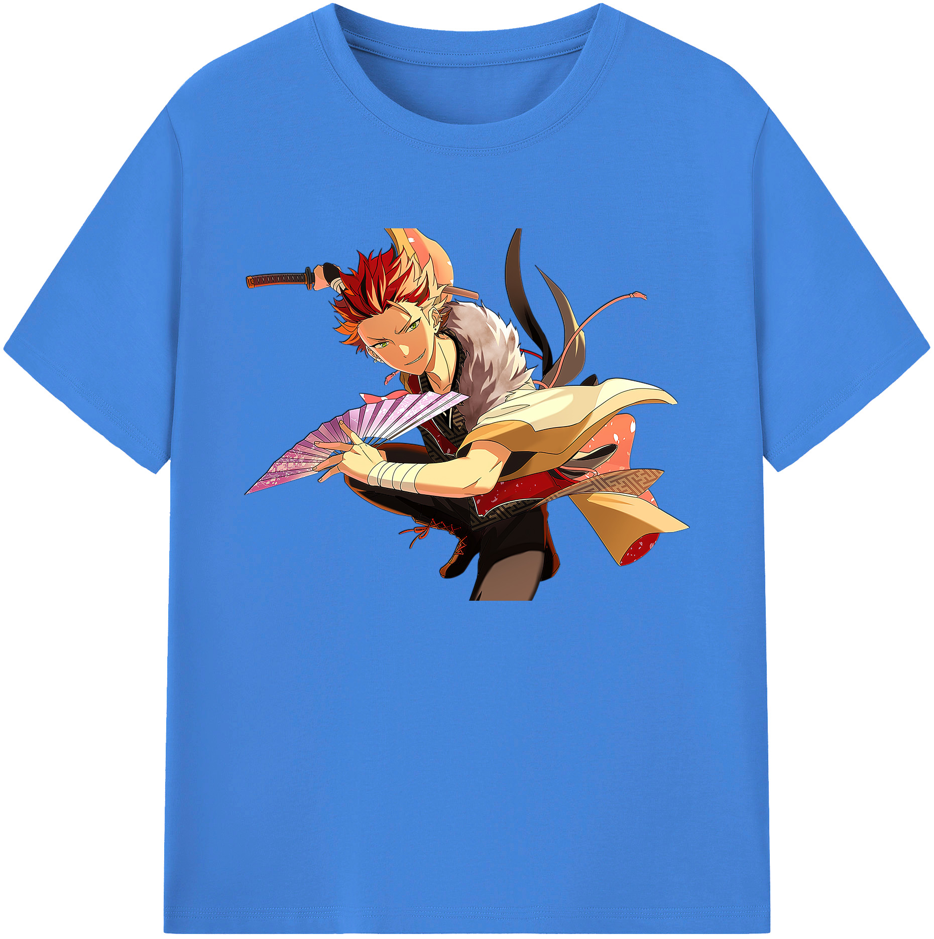 （画像用） あんさんぶるスターズ! Ensemble Stars 綿100％ メンズ半袖Tシャツ｜肌触りやわらか＆通気性