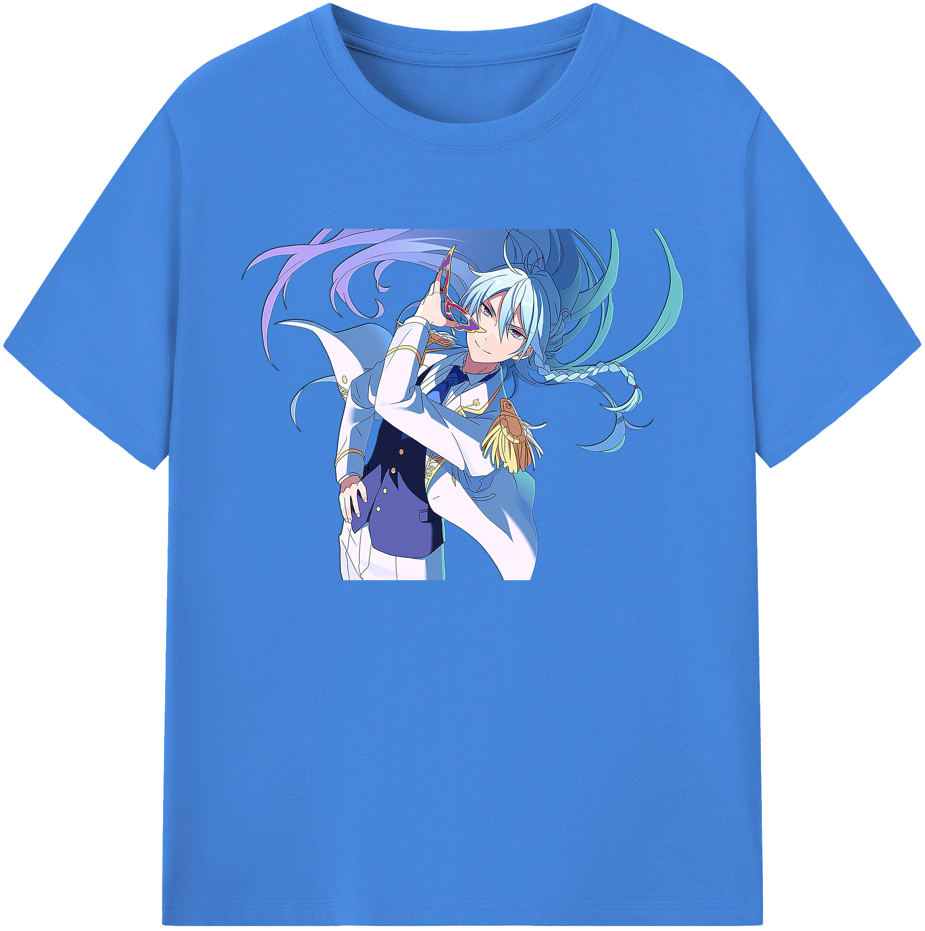（画像用） あんさんぶるスターズ! Ensemble Stars 綿100％ メンズ半袖Tシャツ｜肌触りやわらか＆通気性