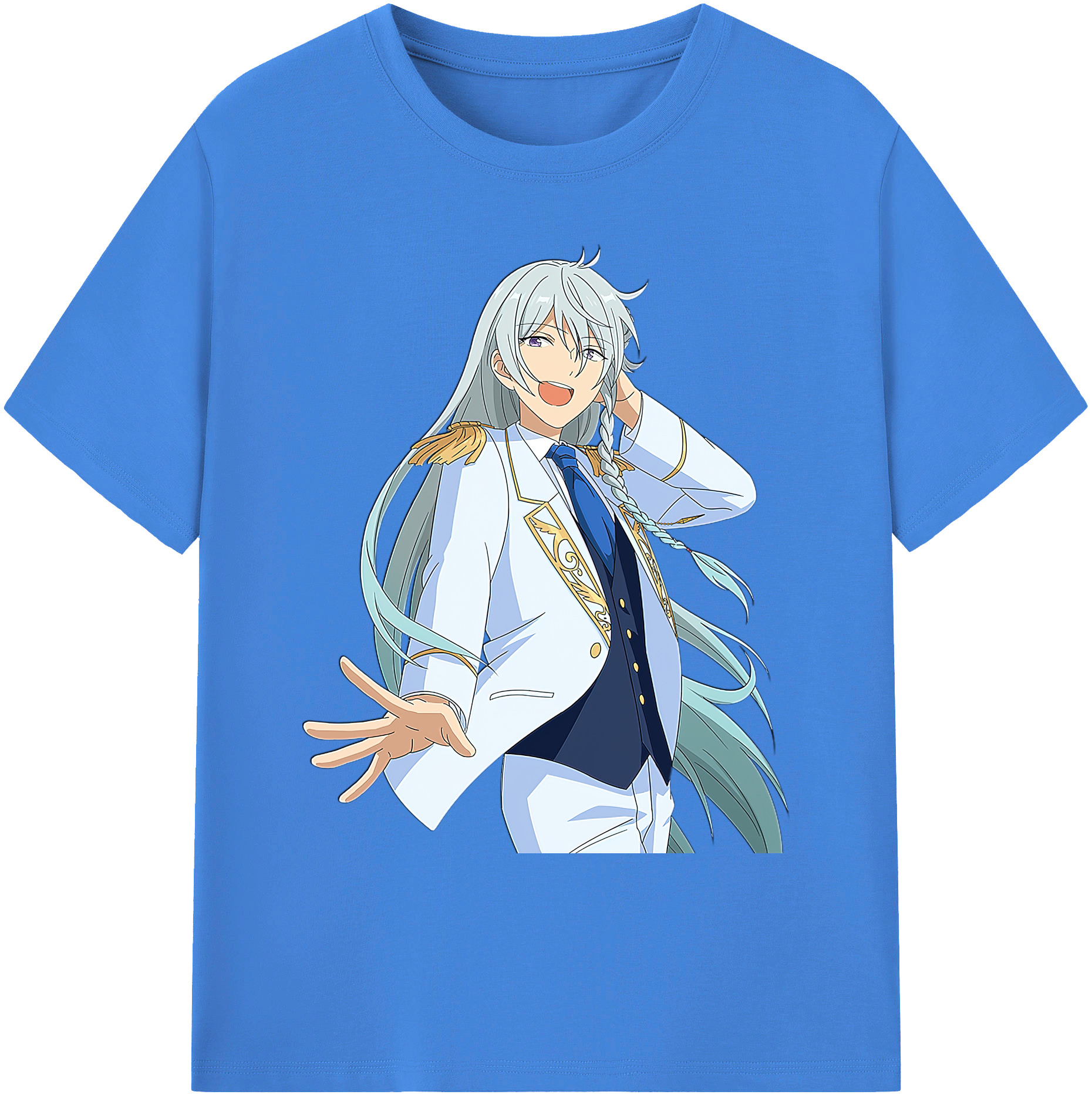 （画像用） あんさんぶるスターズ! Ensemble Stars 綿100％ メンズ半袖Tシャツ｜肌触りやわらか＆通気性