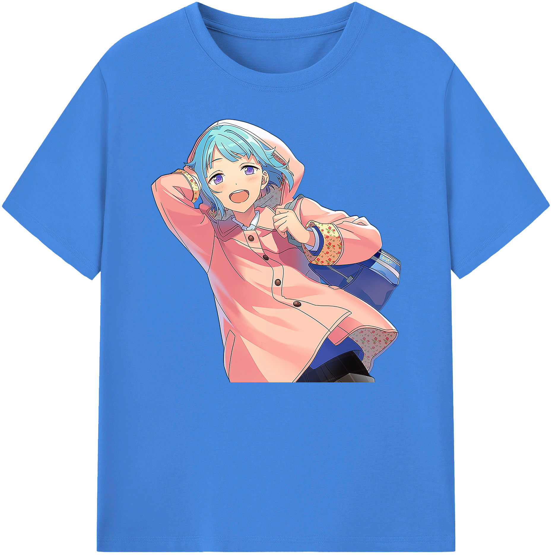 （画像用） あんさんぶるスターズ! Ensemble Stars 綿100％ メンズ半袖Tシャツ｜肌触りやわらか＆通気性