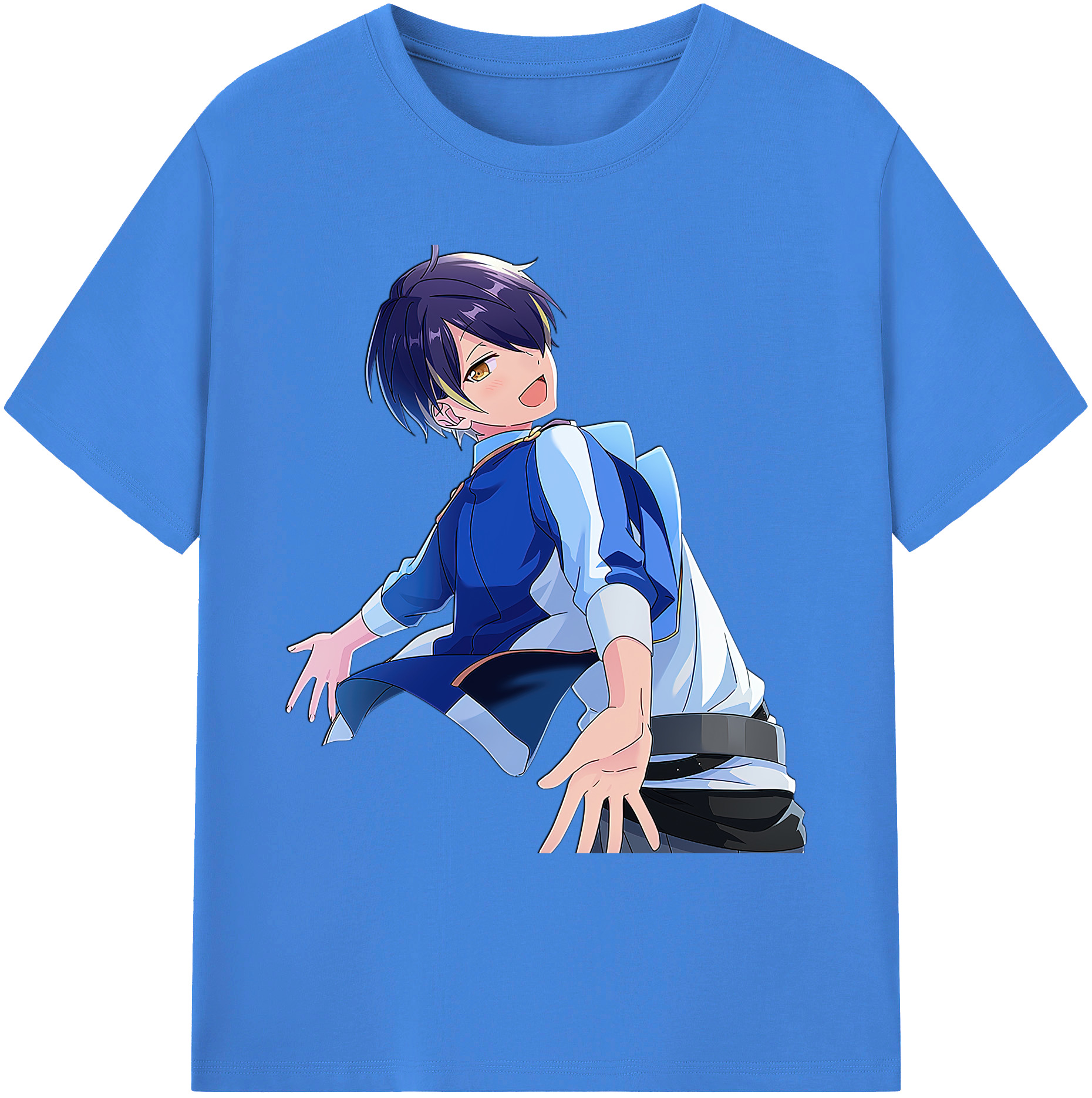 （画像用） あんさんぶるスターズ! Ensemble Stars 綿100％ メンズ半袖Tシャツ｜肌触りやわらか＆通気性