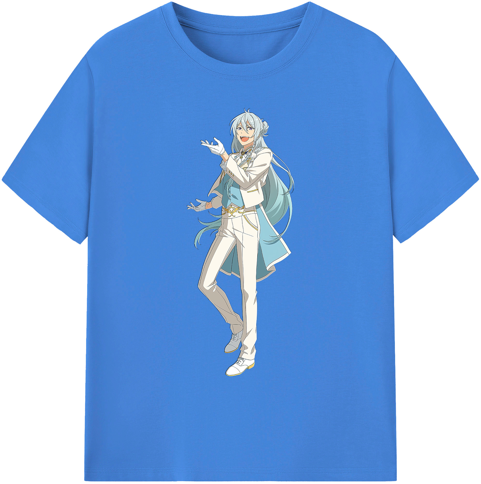 （画像用） あんさんぶるスターズ! Ensemble Stars 綿100％ メンズ半袖Tシャツ｜肌触りやわらか＆通気性