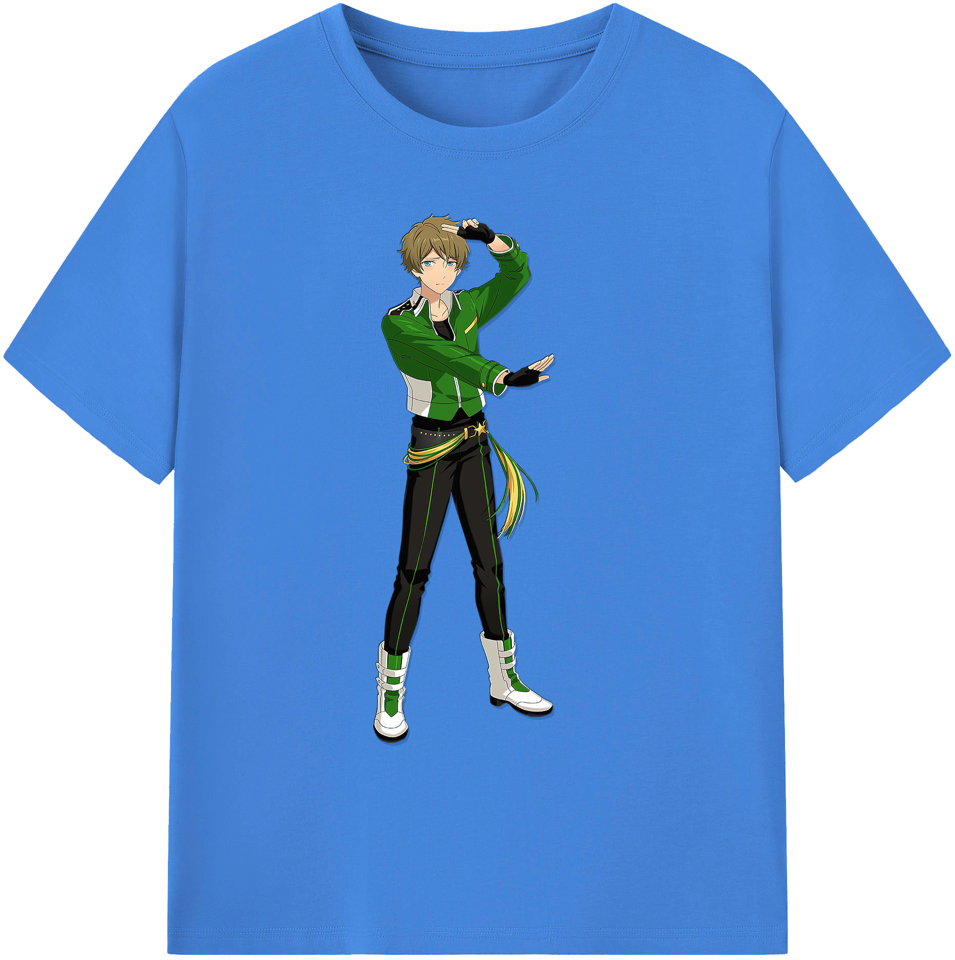 （画像用） あんさんぶるスターズ! Ensemble Stars 綿100％ メンズ半袖Tシャツ｜肌触りやわらか＆通気性