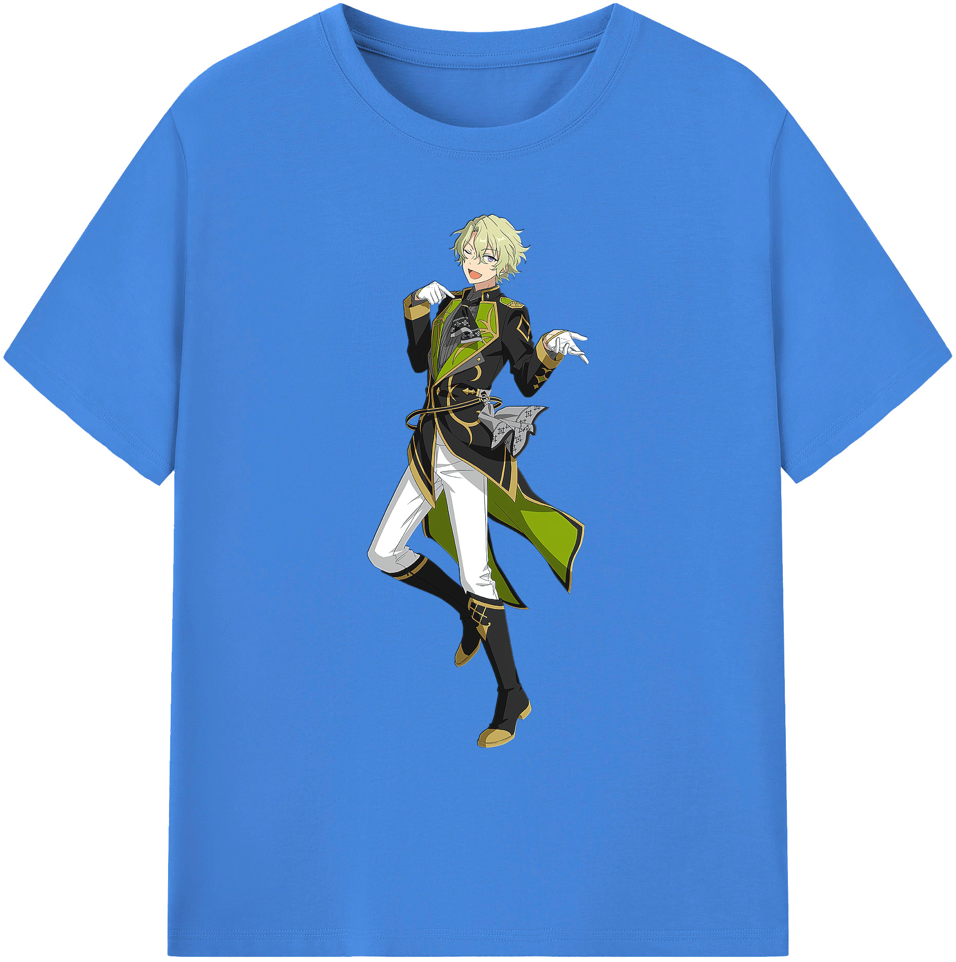 （画像用） あんさんぶるスターズ! Ensemble Stars 綿100％ メンズ半袖Tシャツ｜肌触りやわらか＆通気性