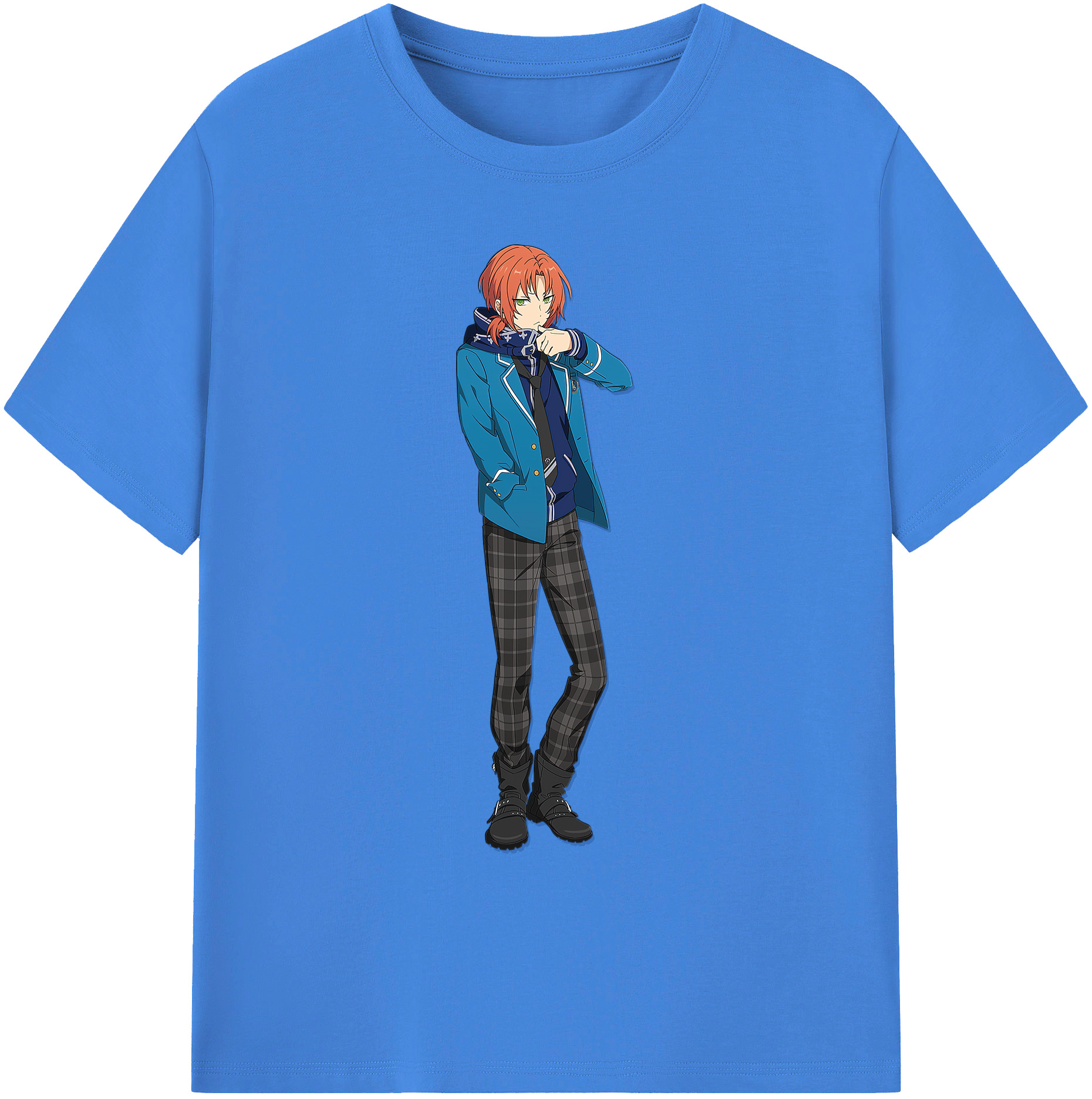 （画像用） あんさんぶるスターズ! Ensemble Stars 綿100％ メンズ半袖Tシャツ｜肌触りやわらか＆通気性