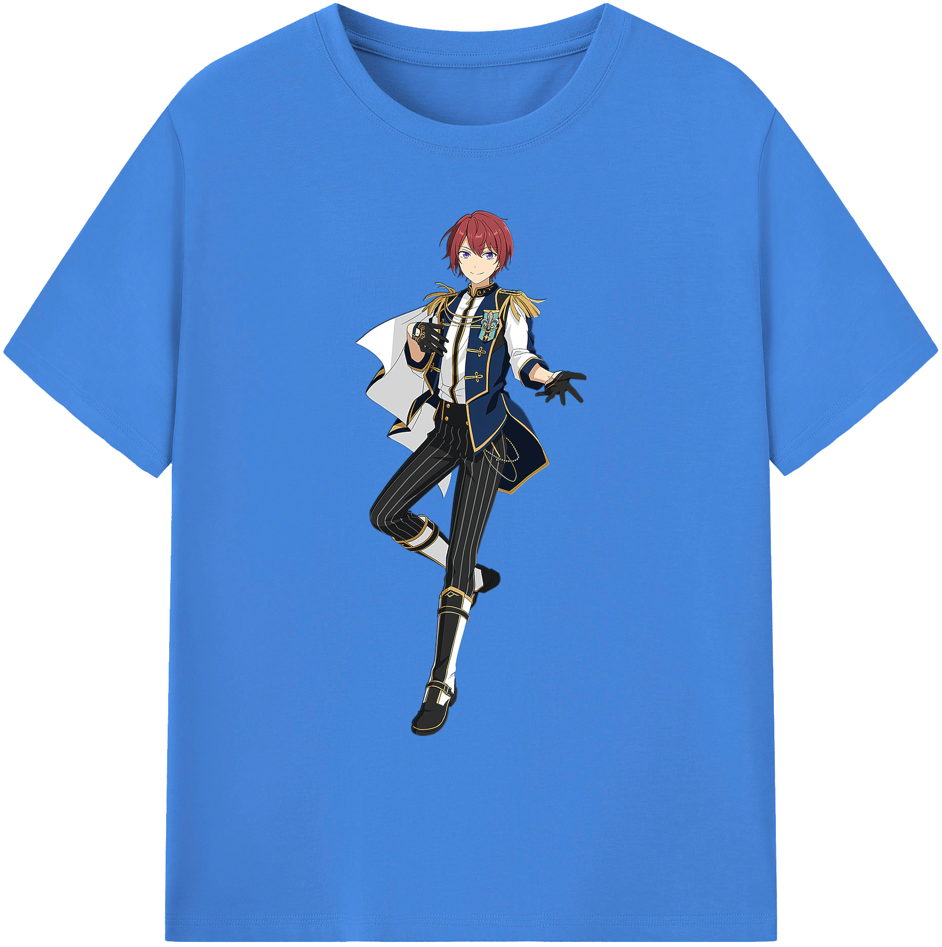 （画像用） あんさんぶるスターズ! Ensemble Stars 綿100％ メンズ半袖Tシャツ｜肌触りやわらか＆通気性