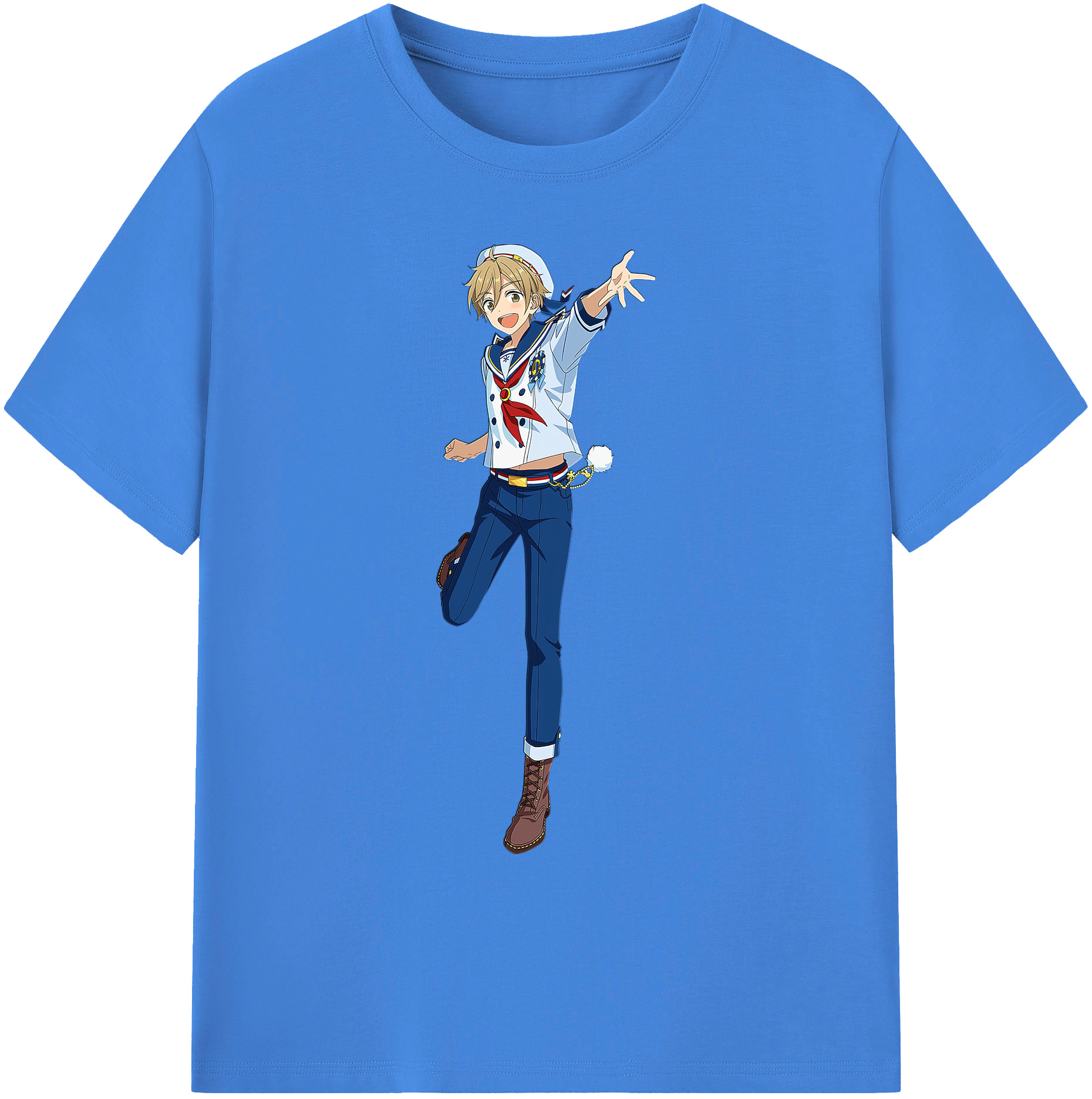 （画像用） あんさんぶるスターズ! Ensemble Stars 綿100％ メンズ半袖Tシャツ｜肌触りやわらか＆通気性