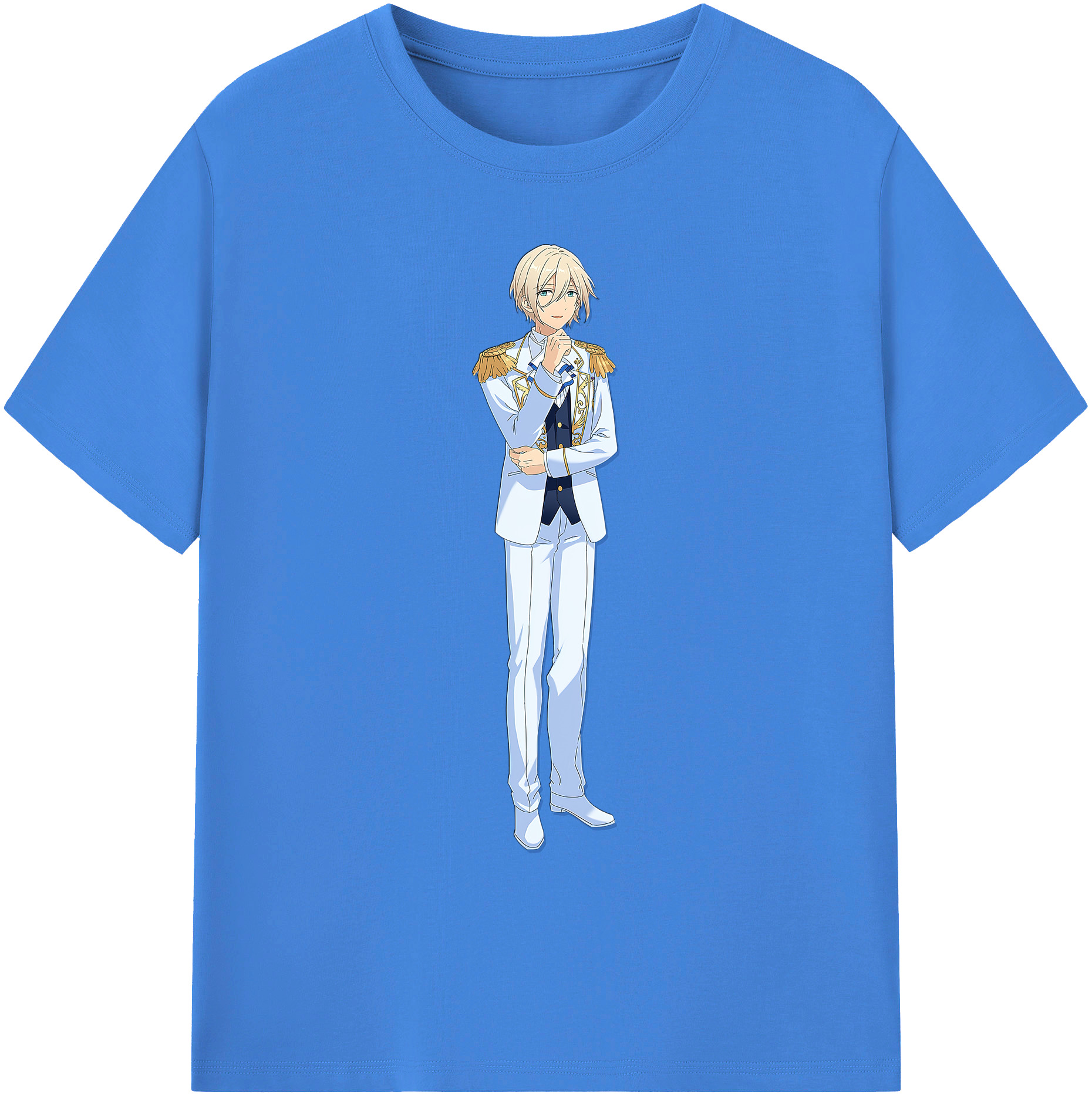 （画像用） あんさんぶるスターズ! Ensemble Stars 綿100％ メンズ半袖Tシャツ｜肌触りやわらか＆通気性
