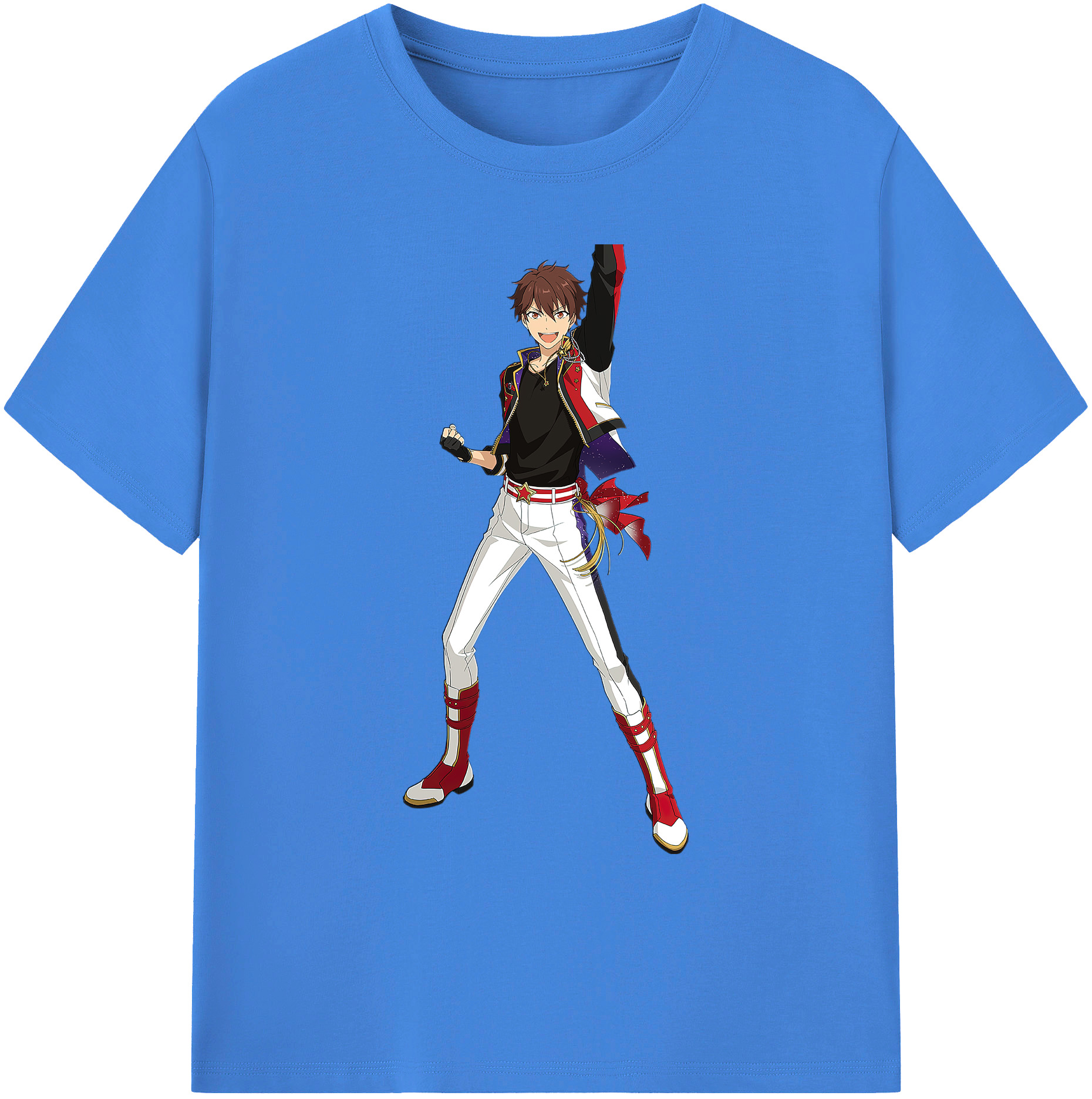 （画像用） あんさんぶるスターズ! Ensemble Stars 綿100％ メンズ半袖Tシャツ｜肌触りやわらか＆通気性