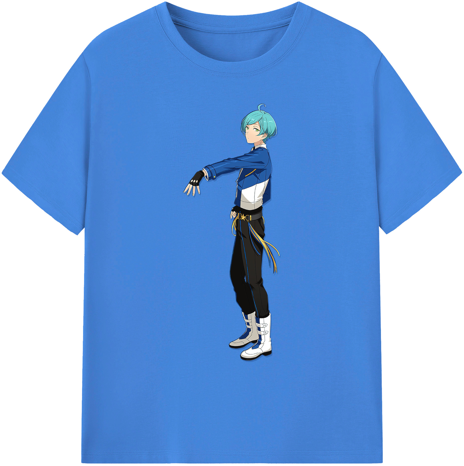 （画像用） あんさんぶるスターズ! Ensemble Stars 綿100％ メンズ半袖Tシャツ｜肌触りやわらか＆通気性