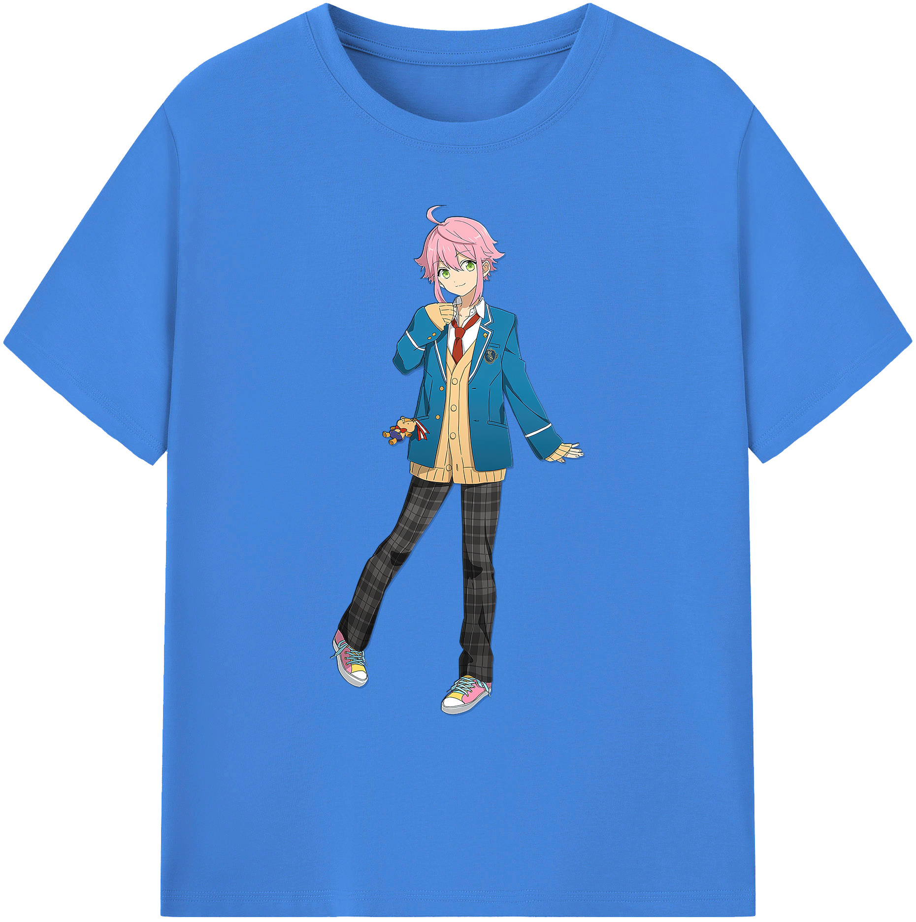 （画像用） あんさんぶるスターズ! Ensemble Stars 綿100％ メンズ半袖Tシャツ｜肌触りやわらか＆通気性
