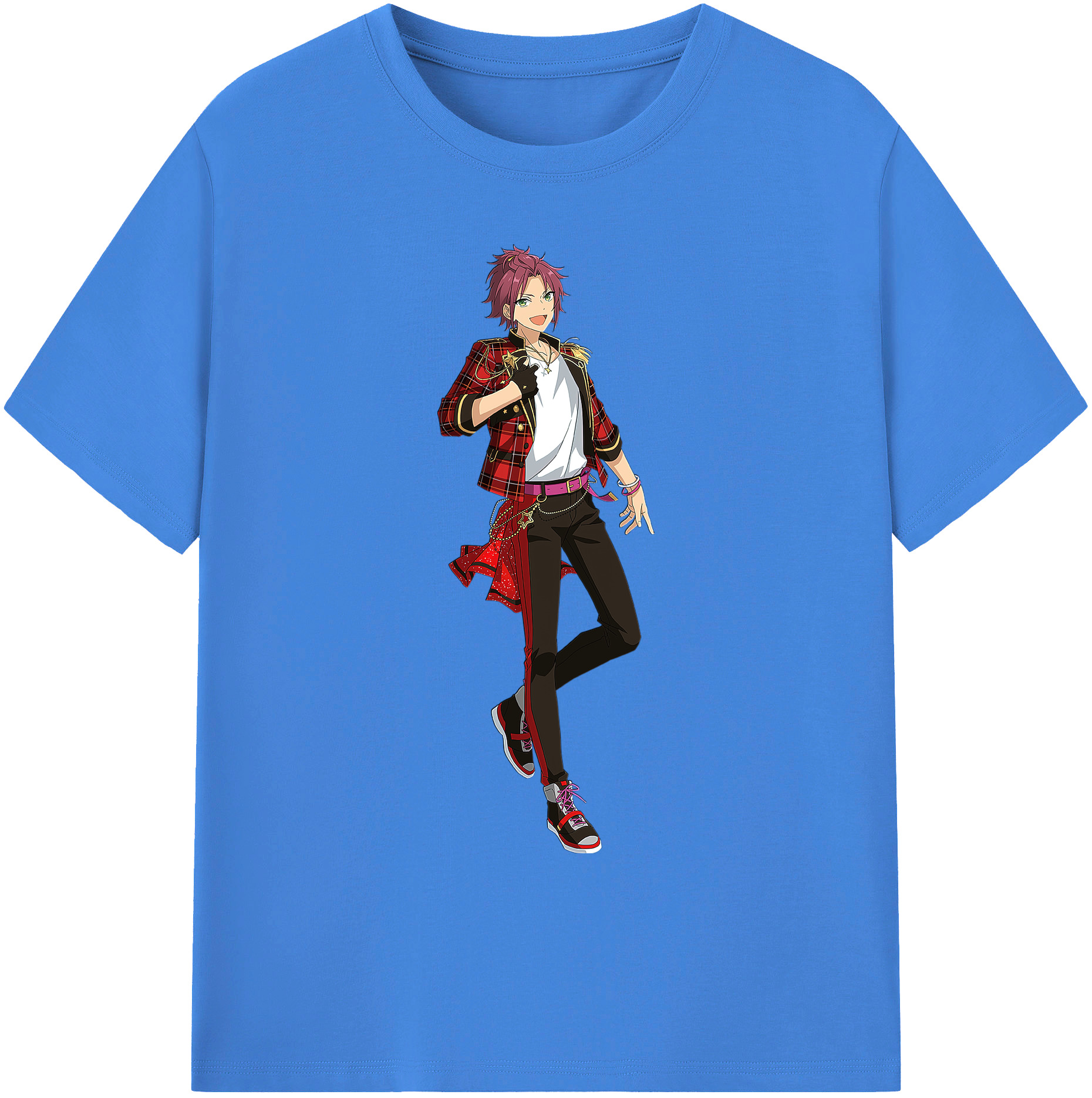 （画像用） あんさんぶるスターズ! Ensemble Stars 綿100％ メンズ半袖Tシャツ｜肌触りやわらか＆通気性