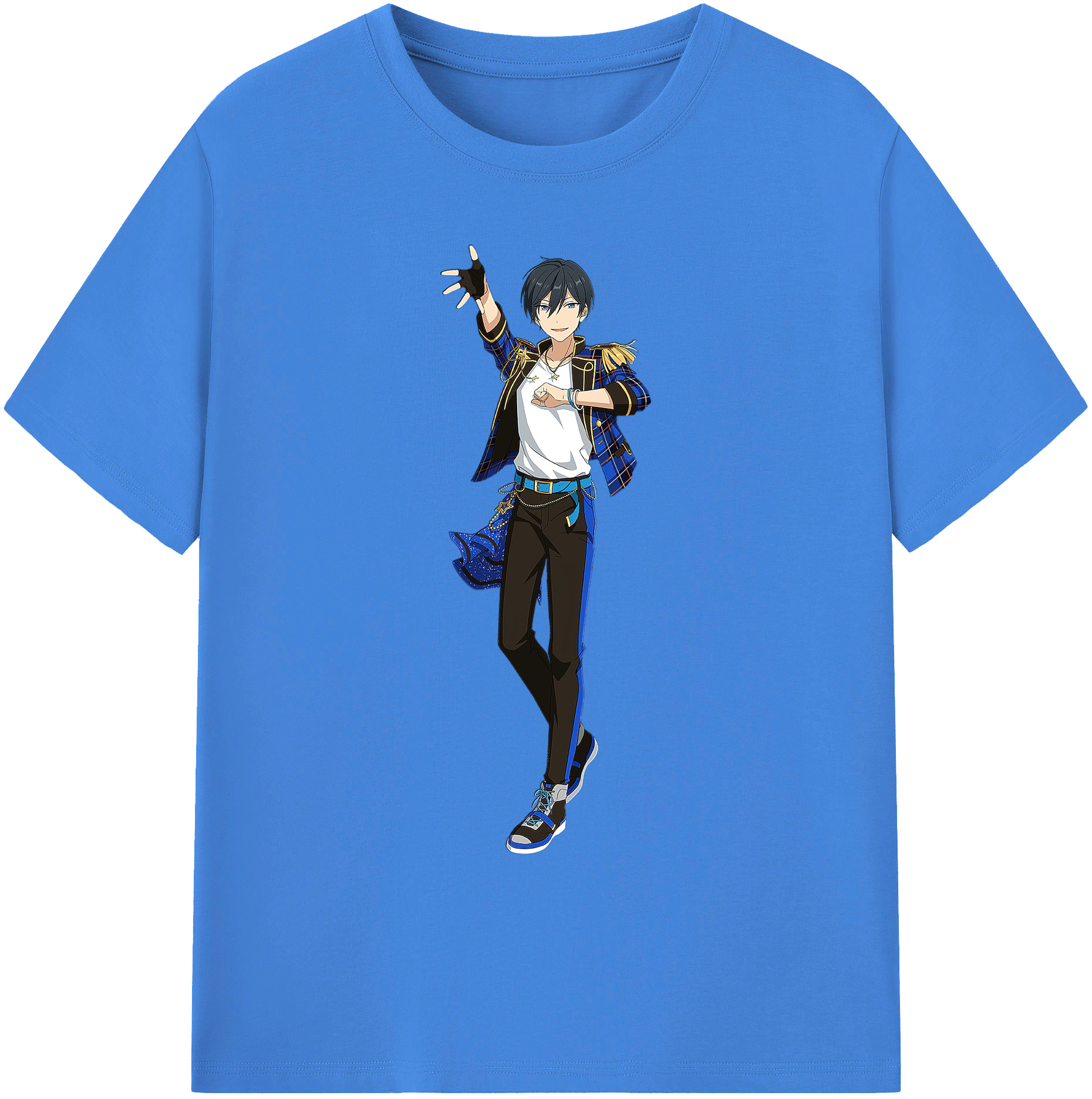 （画像用） あんさんぶるスターズ! Ensemble Stars 綿100％ メンズ半袖Tシャツ｜肌触りやわらか＆通気性