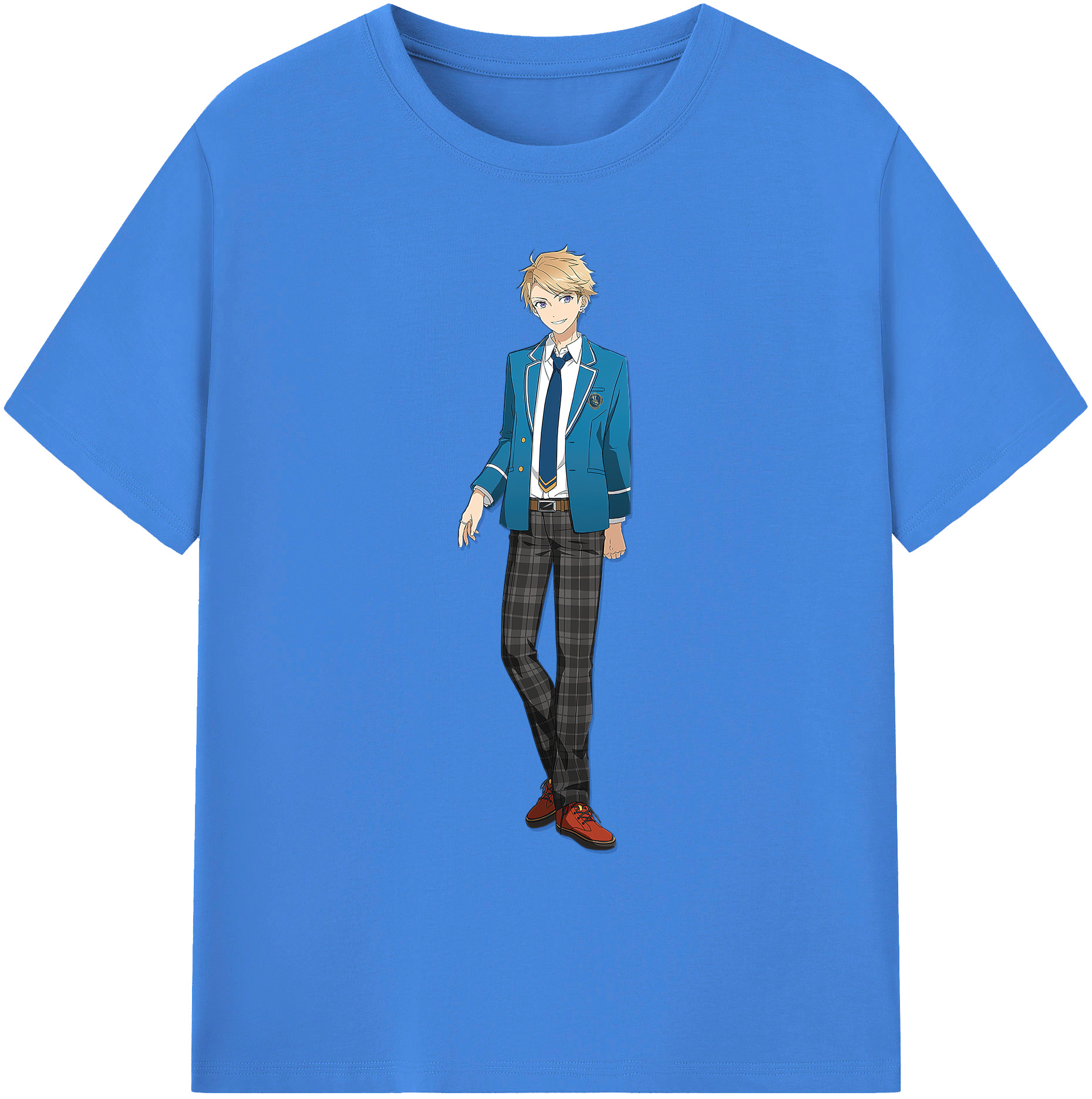 （画像用） あんさんぶるスターズ! Ensemble Stars 綿100％ メンズ半袖Tシャツ｜肌触りやわらか＆通気性