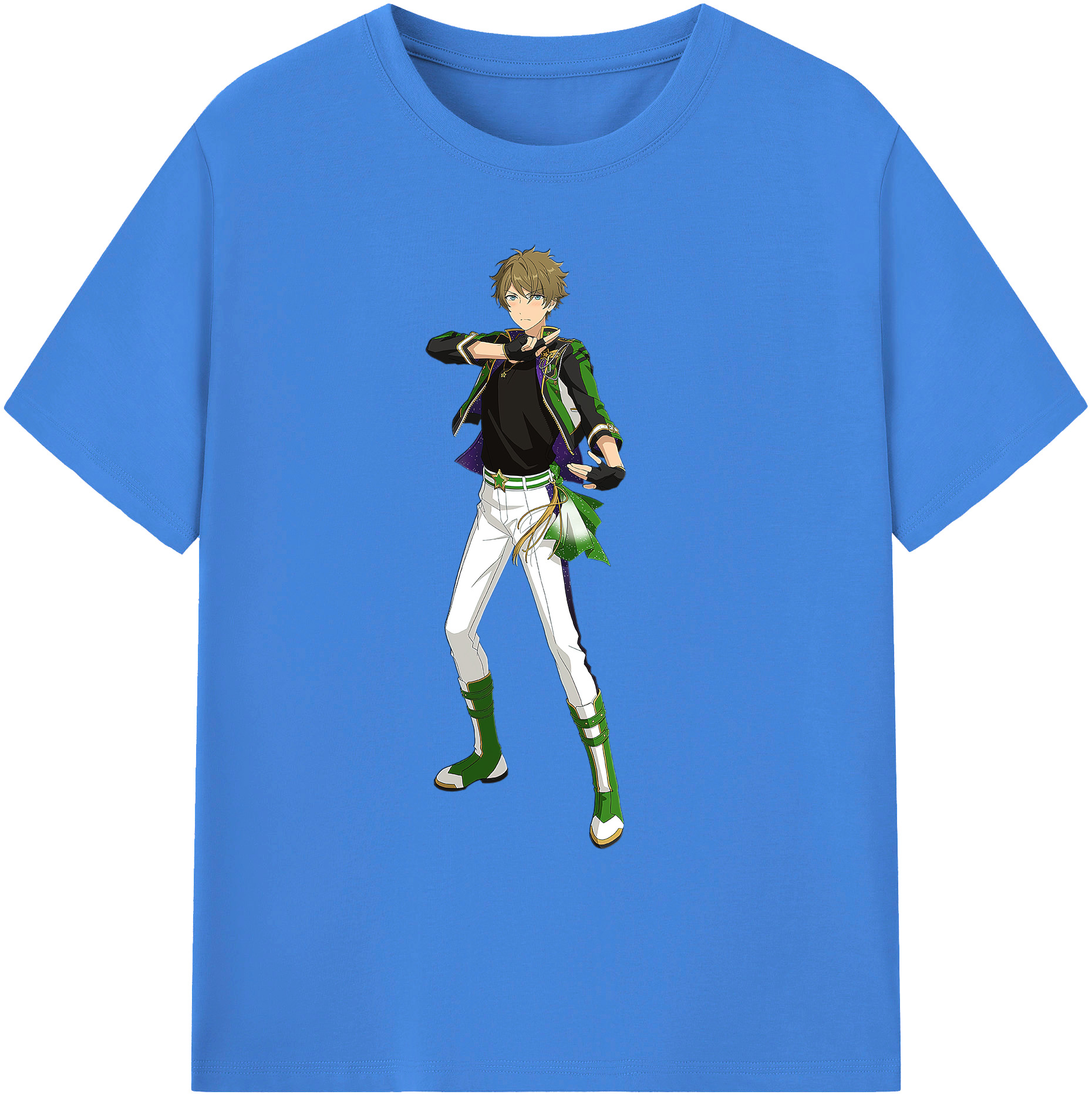 （画像用） あんさんぶるスターズ! Ensemble Stars 綿100％ メンズ半袖Tシャツ｜肌触りやわらか＆通気性
