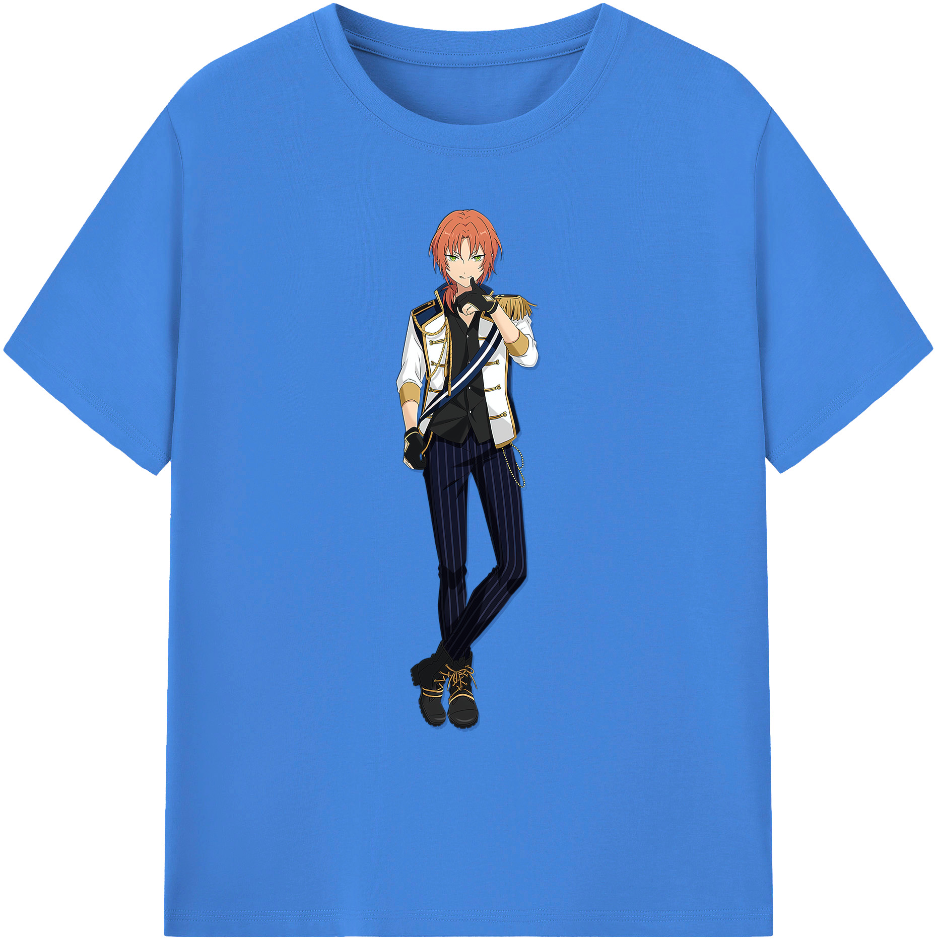 （画像用） あんさんぶるスターズ! Ensemble Stars 綿100％ メンズ半袖Tシャツ｜肌触りやわらか＆通気性