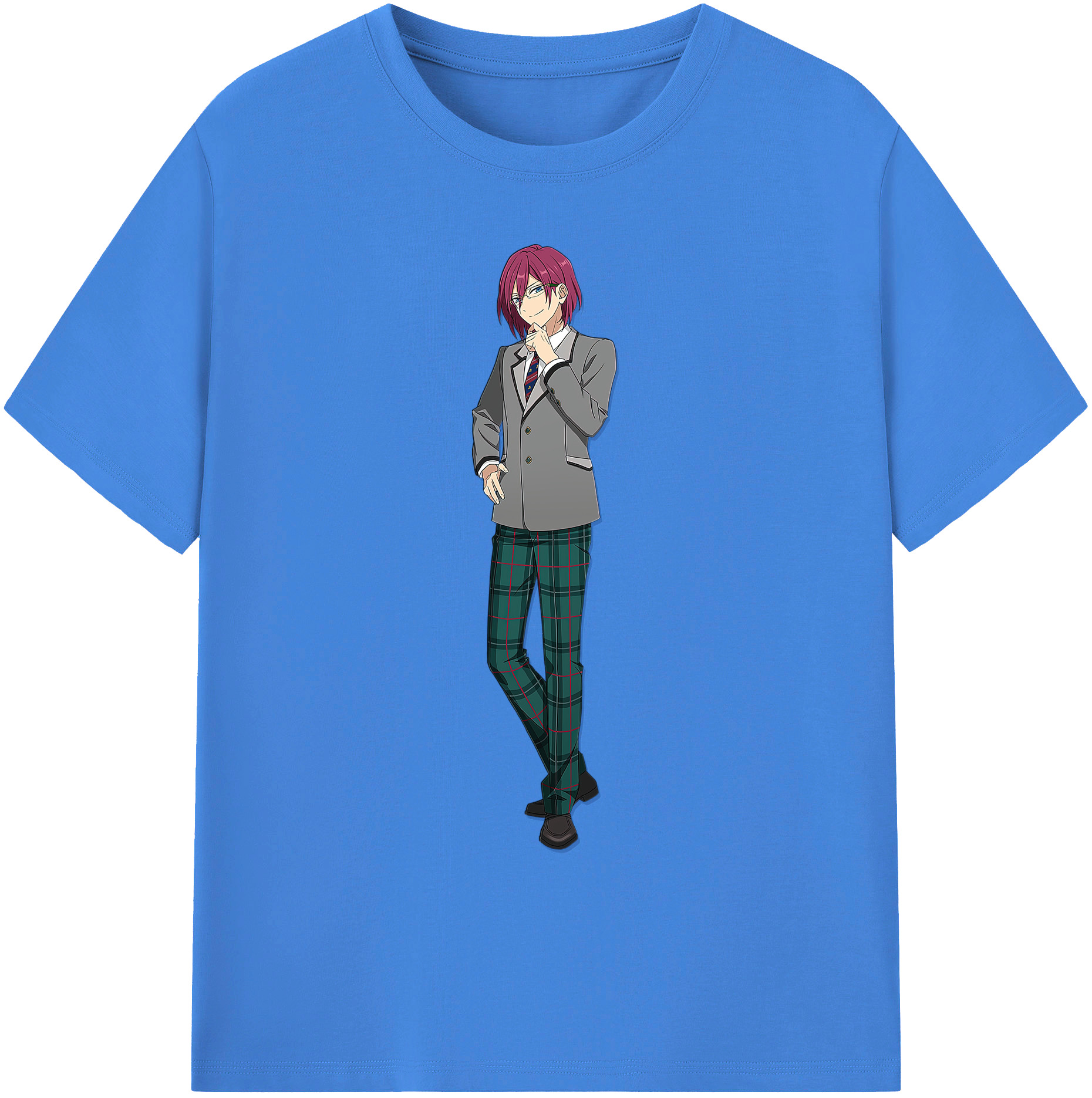 （画像用） あんさんぶるスターズ! Ensemble Stars 綿100％ メンズ半袖Tシャツ｜肌触りやわらか＆通気性