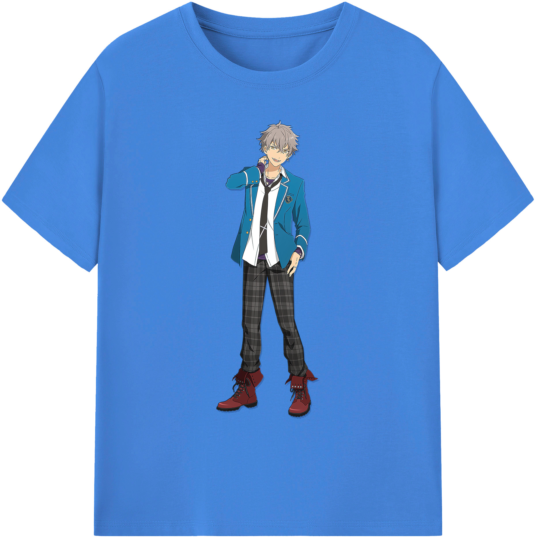 （画像用） あんさんぶるスターズ! Ensemble Stars 綿100％ メンズ半袖Tシャツ｜肌触りやわらか＆通気性