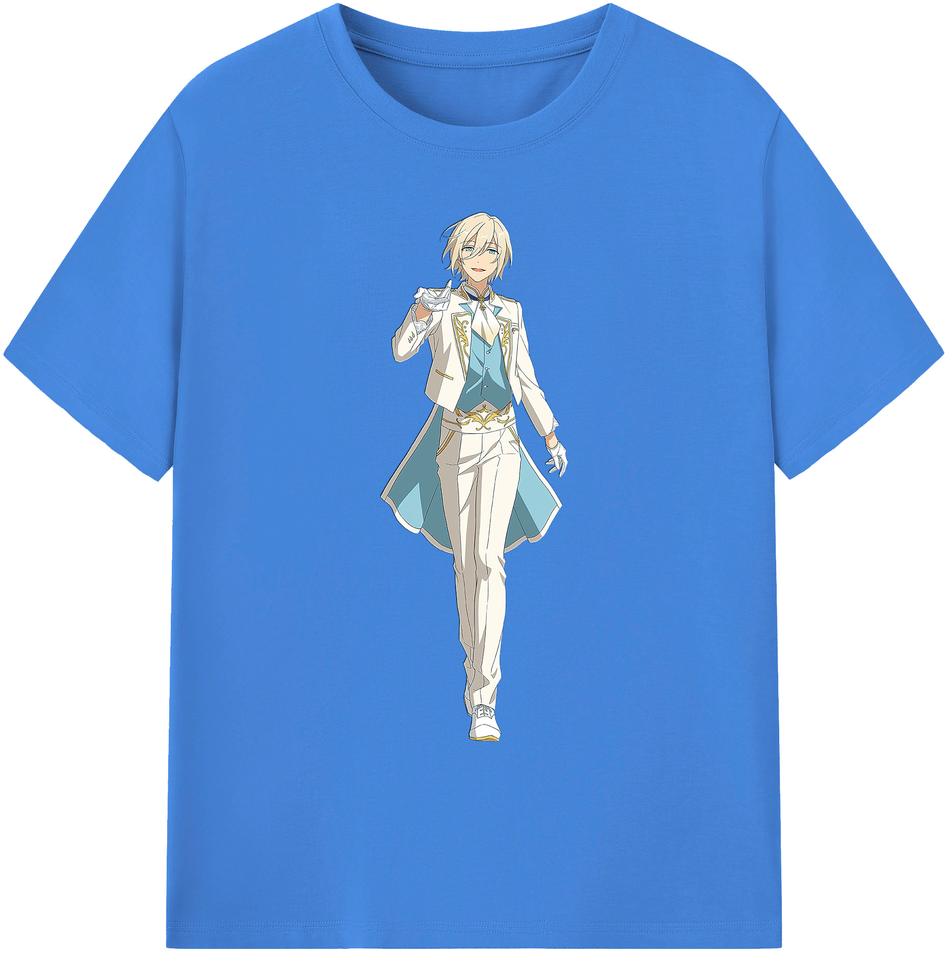（画像用） あんさんぶるスターズ! Ensemble Stars 綿100％ メンズ半袖Tシャツ｜肌触りやわらか＆通気性