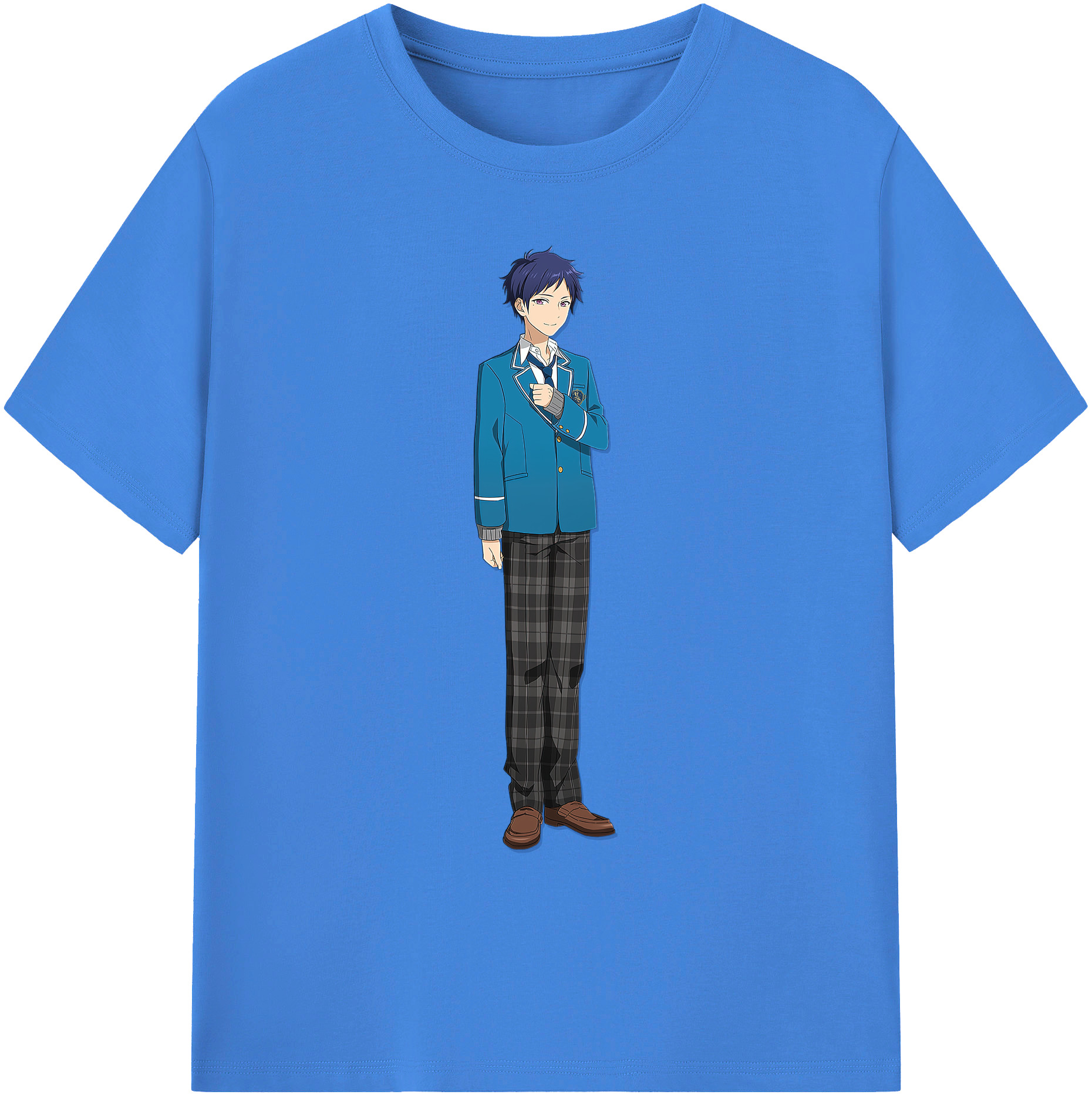 （画像用） あんさんぶるスターズ! Ensemble Stars 綿100％ メンズ半袖Tシャツ｜肌触りやわらか＆通気性