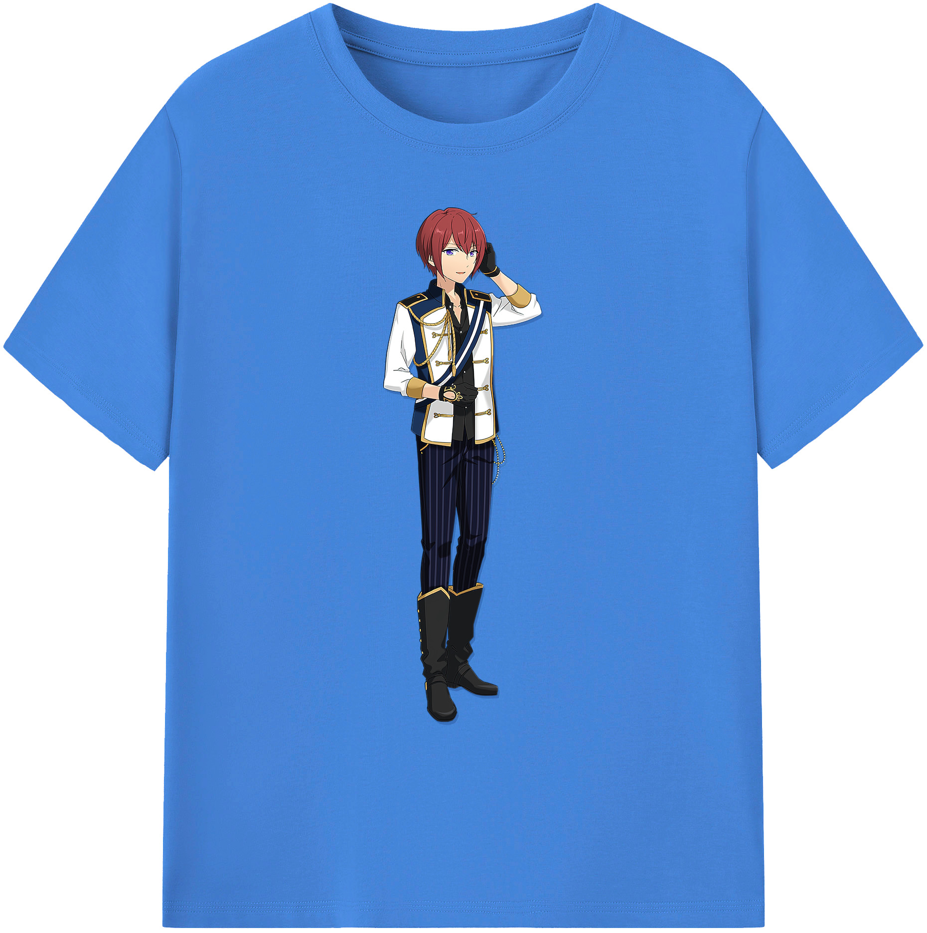（画像用） あんさんぶるスターズ! Ensemble Stars 綿100％ メンズ半袖Tシャツ｜肌触りやわらか＆通気性