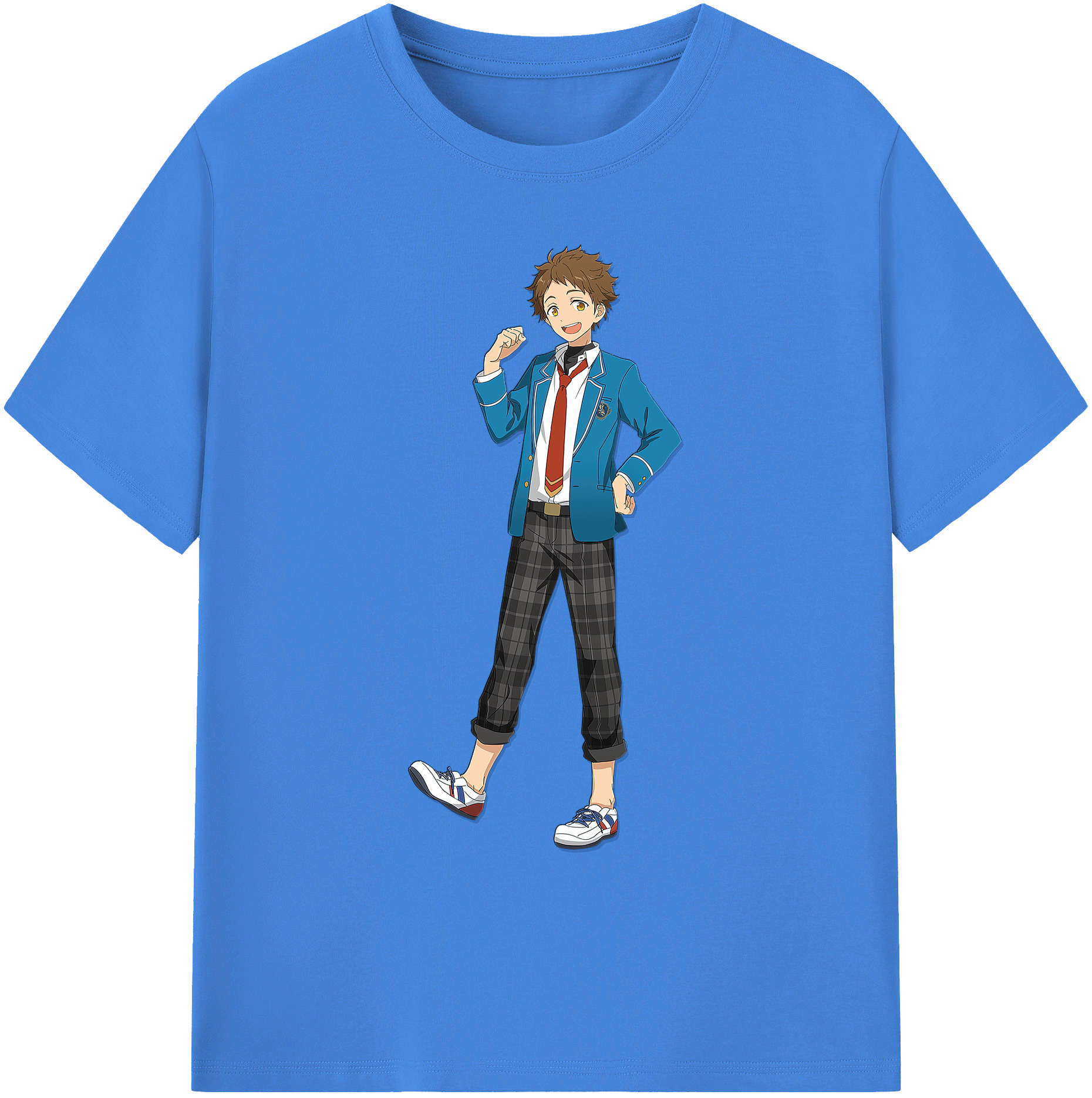 （画像用） あんさんぶるスターズ! Ensemble Stars 綿100％ メンズ半袖Tシャツ｜肌触りやわらか＆通気性