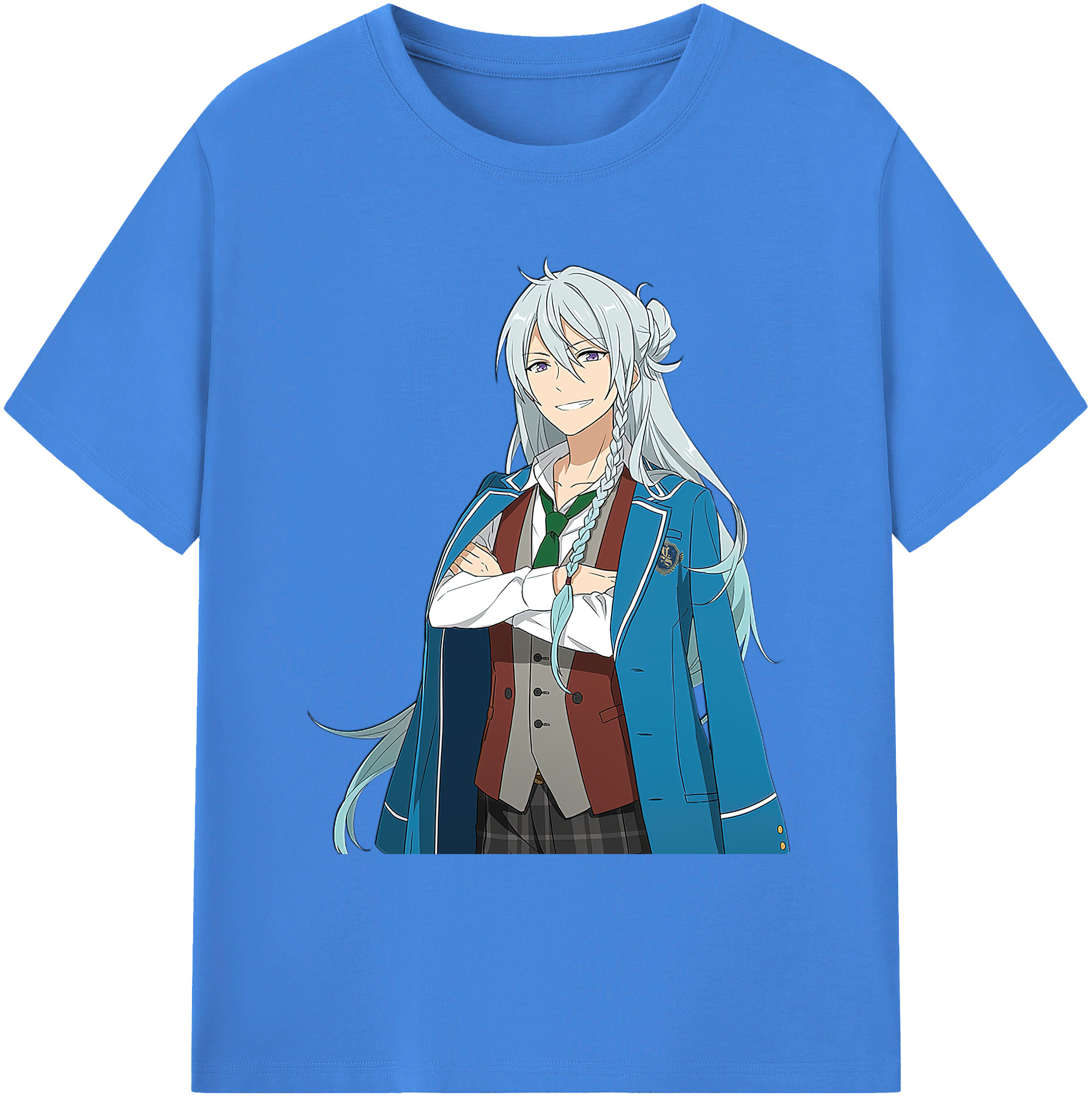 （画像用） あんさんぶるスターズ! Ensemble Stars 綿100％ メンズ半袖Tシャツ｜肌触りやわらか＆通気性