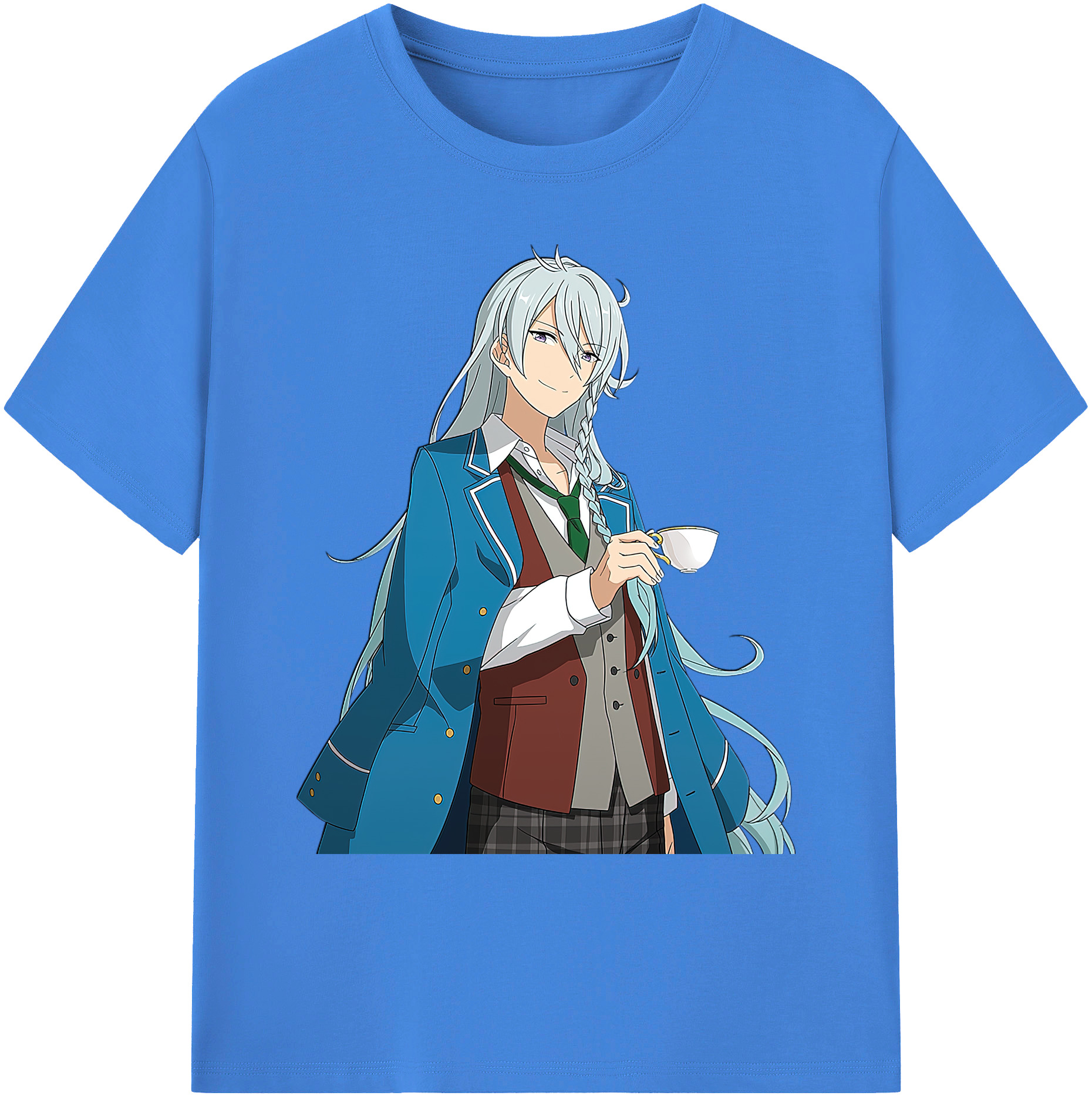 （画像用） あんさんぶるスターズ! Ensemble Stars 綿100％ メンズ半袖Tシャツ｜肌触りやわらか＆通気性