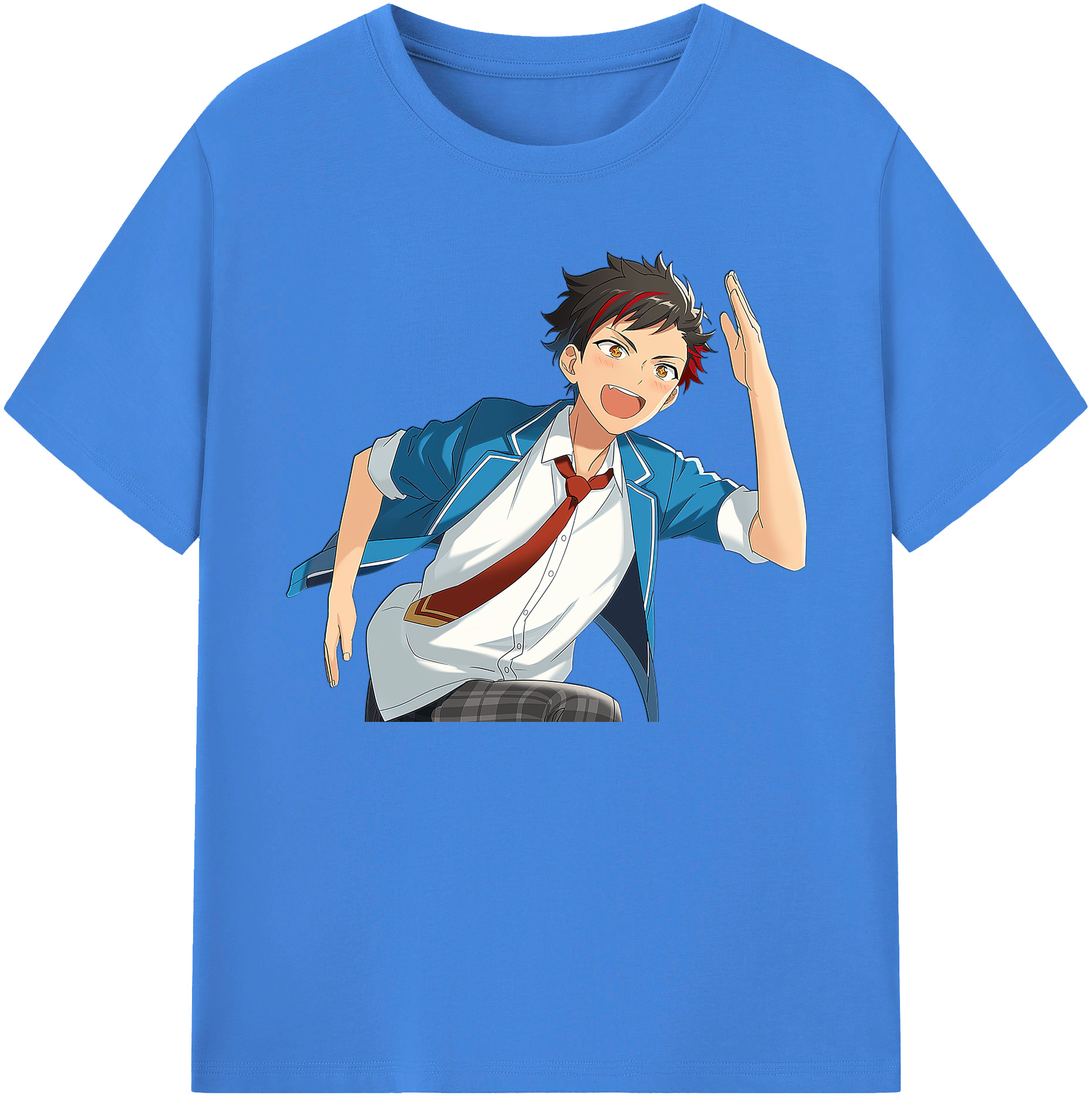 （画像用） あんさんぶるスターズ! Ensemble Stars 綿100％ メンズ半袖Tシャツ｜肌触りやわらか＆通気性