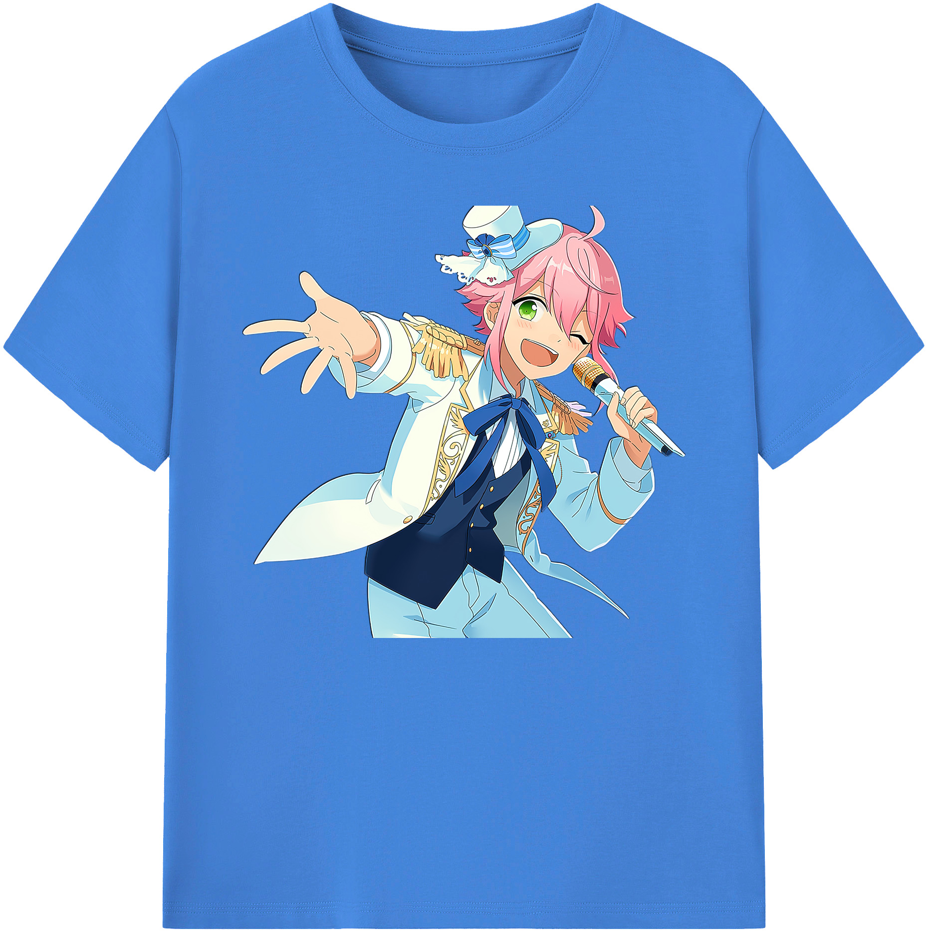 （画像用） あんさんぶるスターズ! Ensemble Stars 綿100％ メンズ半袖Tシャツ｜肌触りやわらか＆通気性