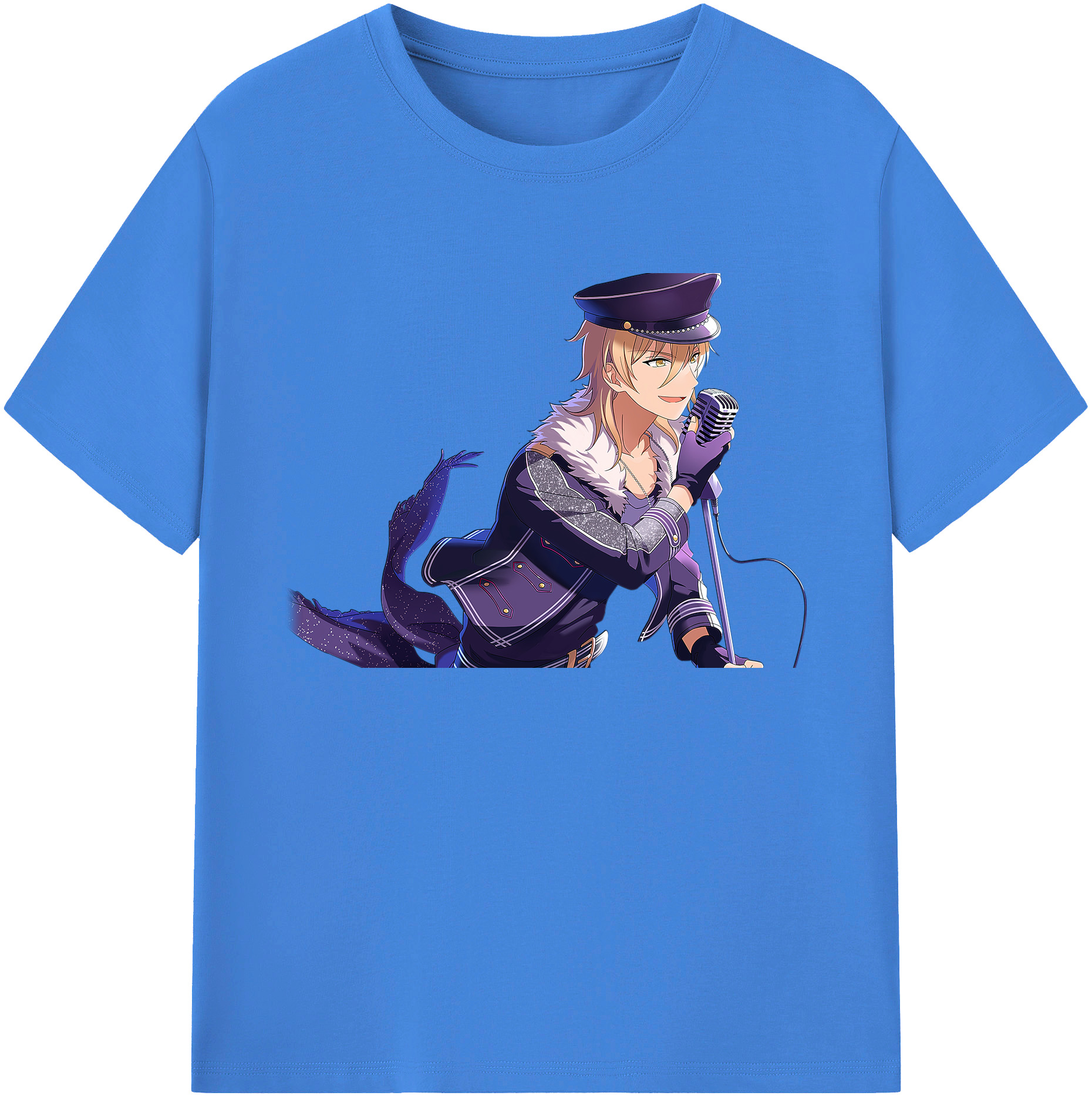 （画像用） あんさんぶるスターズ! Ensemble Stars 綿100％ メンズ半袖Tシャツ｜肌触りやわらか＆通気性