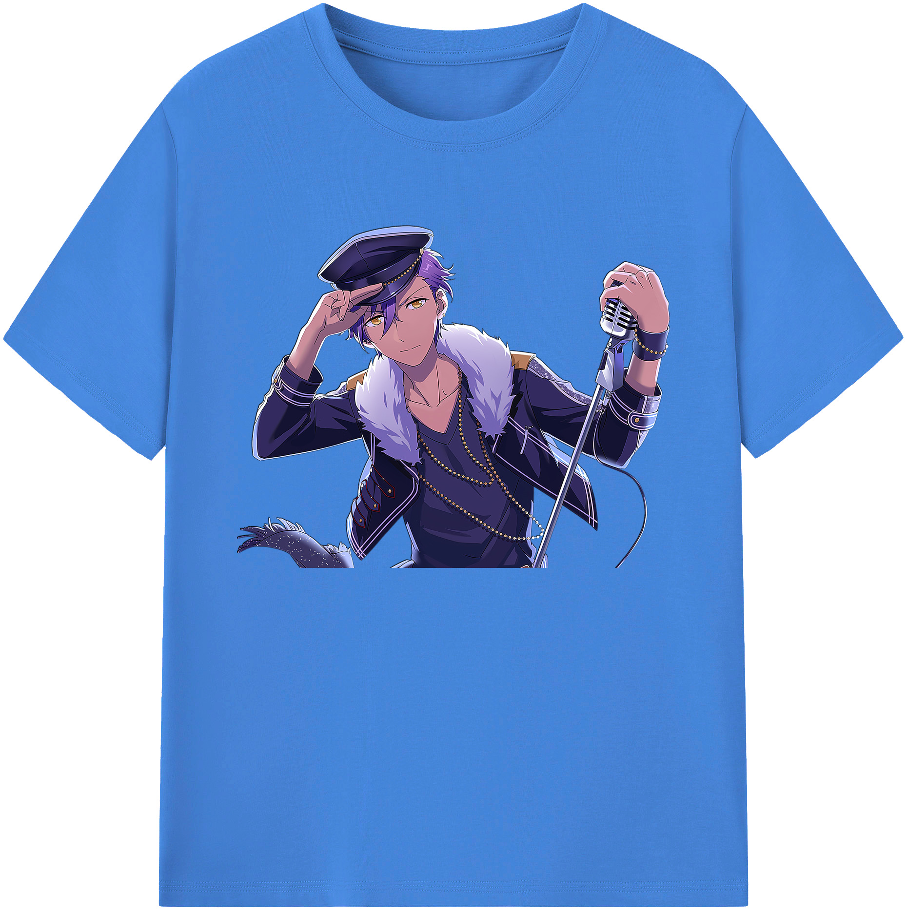 （画像用） あんさんぶるスターズ! Ensemble Stars 綿100％ メンズ半袖Tシャツ｜肌触りやわらか＆通気性