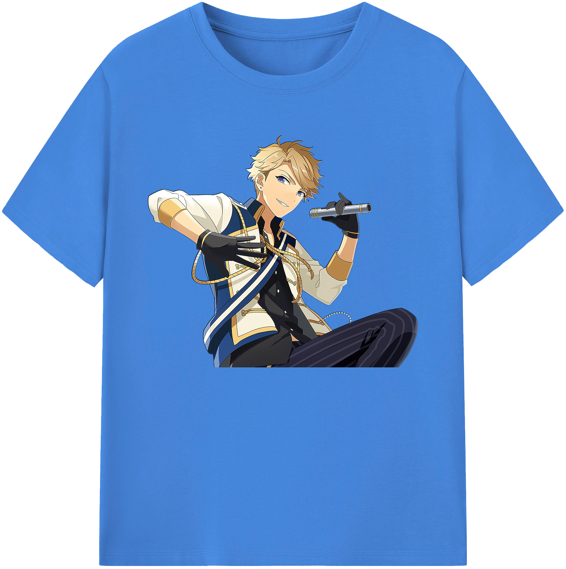 （画像用） あんさんぶるスターズ! Ensemble Stars 綿100％ メンズ半袖Tシャツ｜肌触りやわらか＆通気性