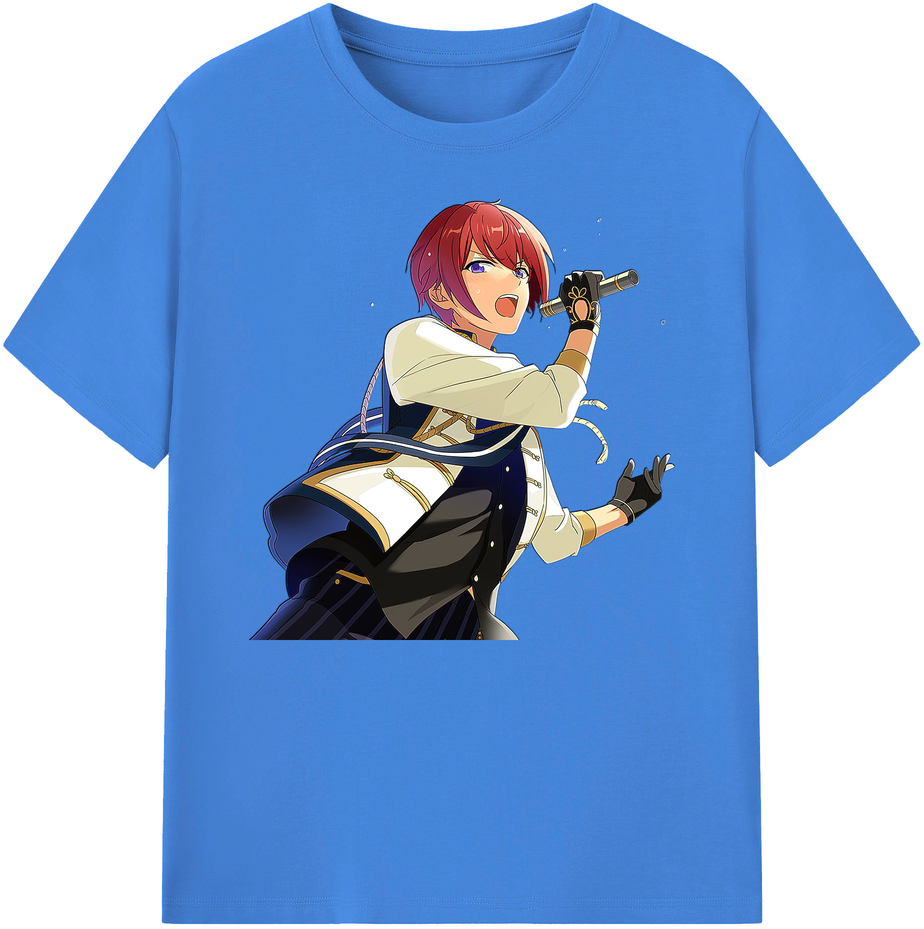 （画像用） あんさんぶるスターズ! Ensemble Stars 綿100％ メンズ半袖Tシャツ｜肌触りやわらか＆通気性