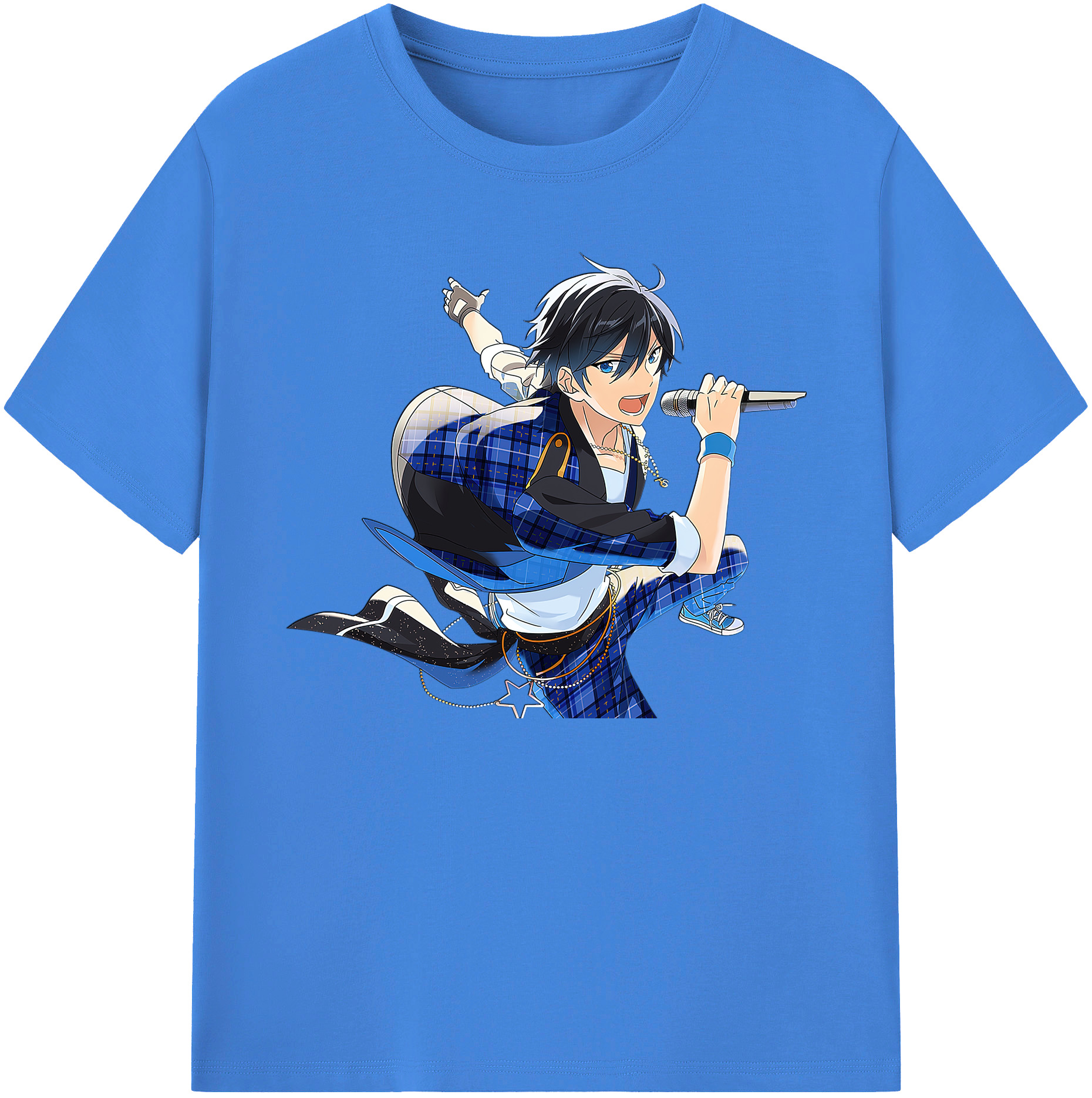 （画像用） あんさんぶるスターズ! Ensemble Stars 綿100％ メンズ半袖Tシャツ｜肌触りやわらか＆通気性