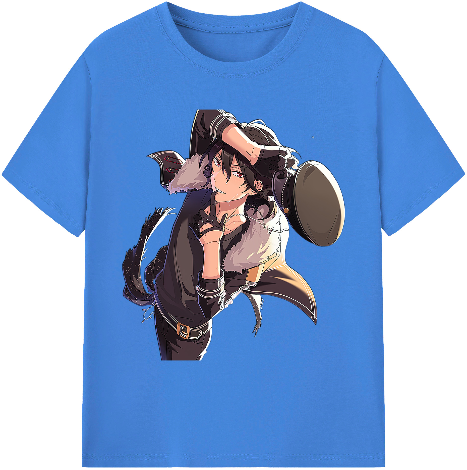 （画像用） あんさんぶるスターズ! Ensemble Stars 綿100％ メンズ半袖Tシャツ｜肌触りやわらか＆通気性