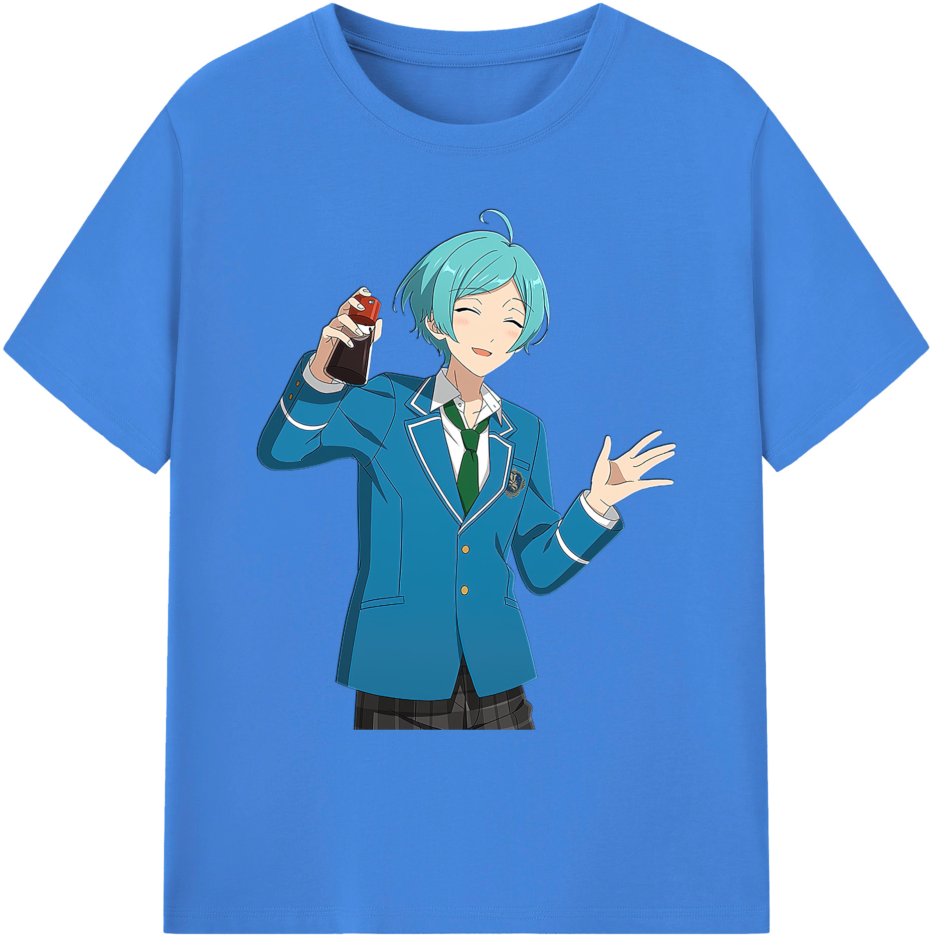 （画像用） あんさんぶるスターズ! Ensemble Stars 綿100％ メンズ半袖Tシャツ｜肌触りやわらか＆通気性
