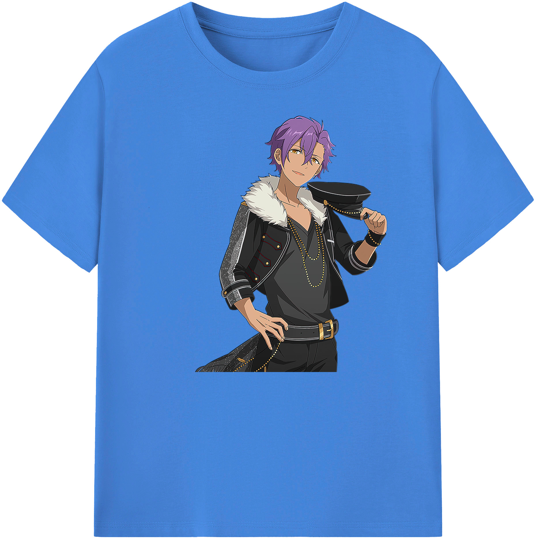 （画像用） あんさんぶるスターズ! Ensemble Stars 綿100％ メンズ半袖Tシャツ｜肌触りやわらか＆通気性