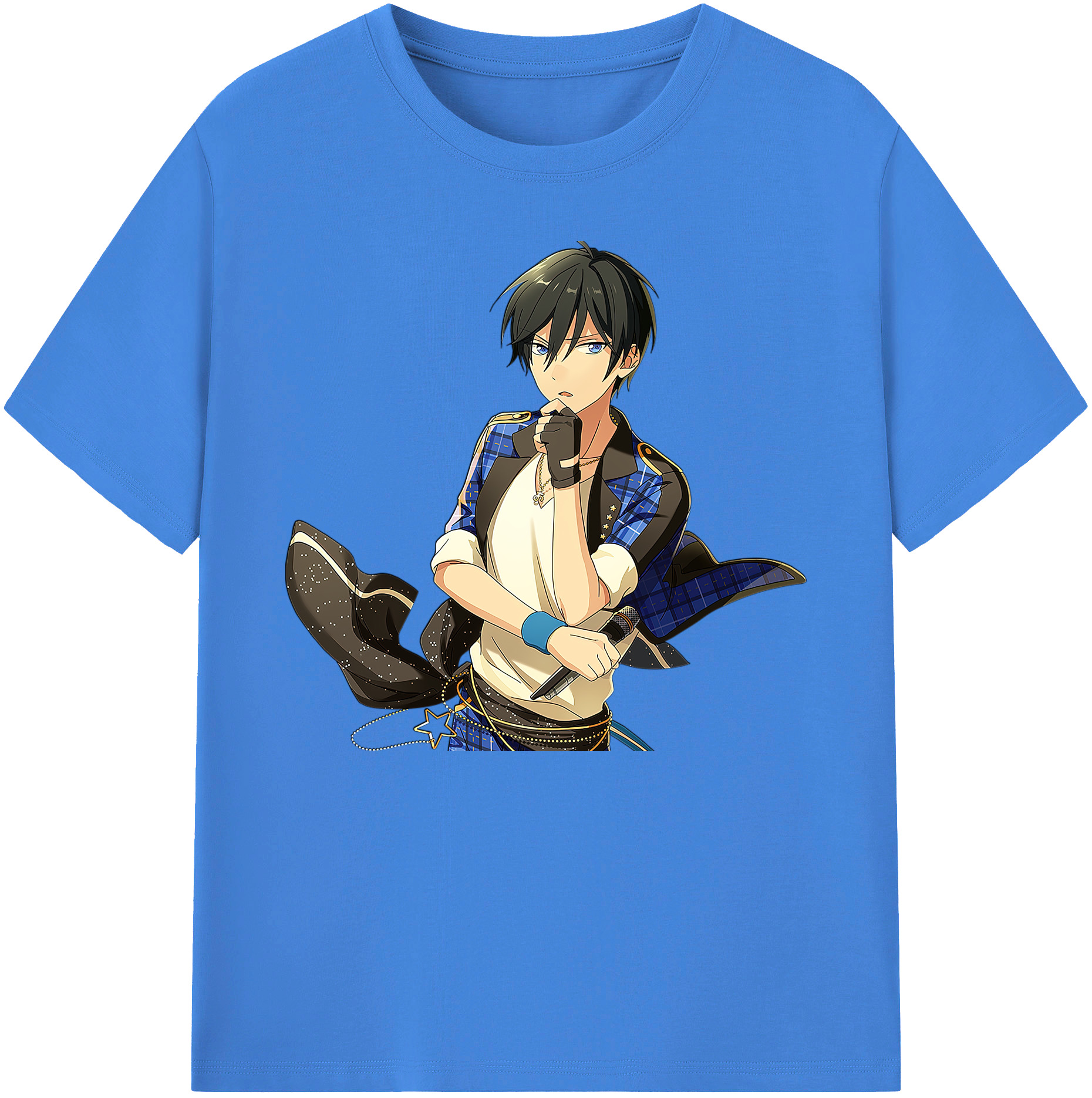 （画像用） あんさんぶるスターズ! Ensemble Stars 綿100％ メンズ半袖Tシャツ｜肌触りやわらか＆通気性