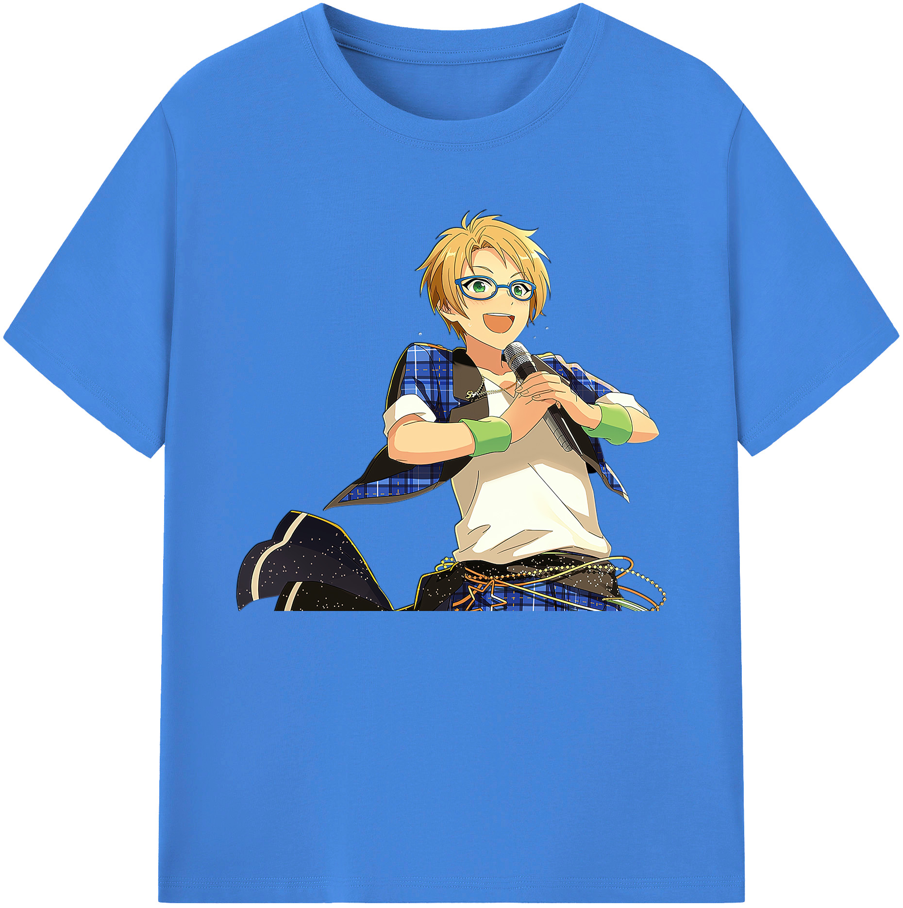 （画像用） あんさんぶるスターズ! Ensemble Stars 綿100％ メンズ半袖Tシャツ｜肌触りやわらか＆通気性