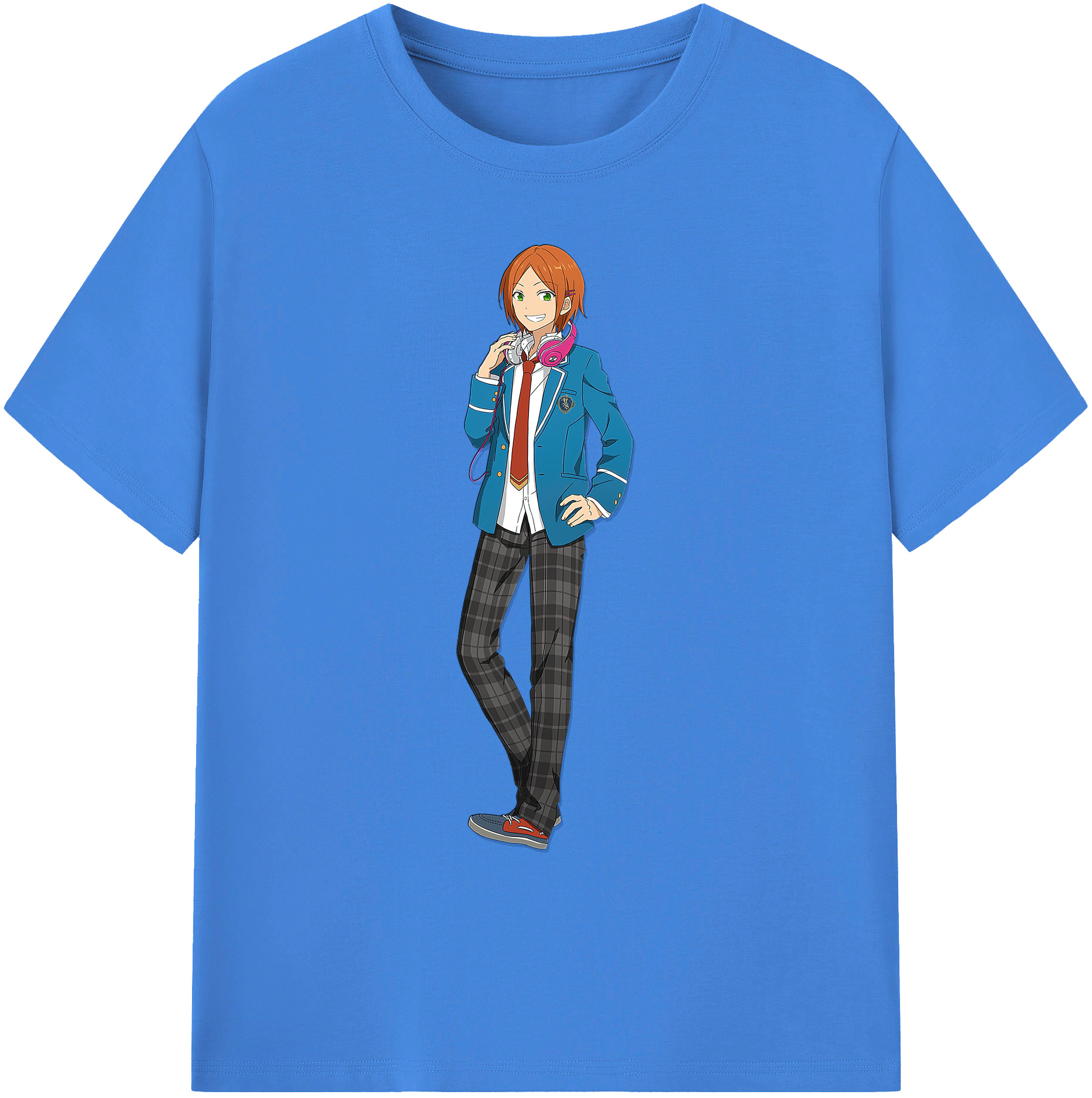 （画像用） あんさんぶるスターズ! Ensemble Stars 綿100％ メンズ半袖Tシャツ｜肌触りやわらか＆通気性