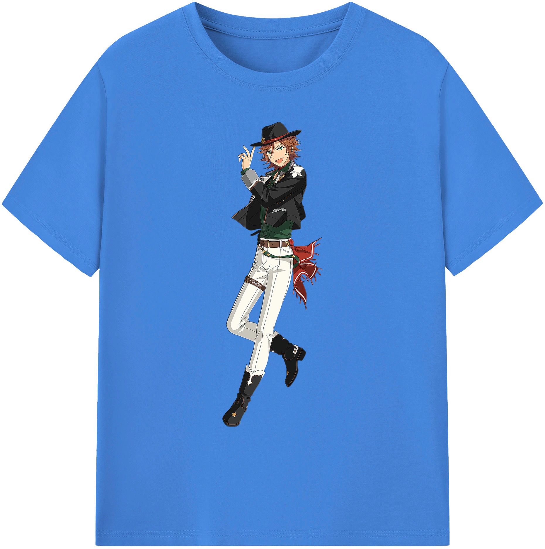 （画像用） あんさんぶるスターズ! Ensemble Stars 綿100％ メンズ半袖Tシャツ｜肌触りやわらか＆通気性