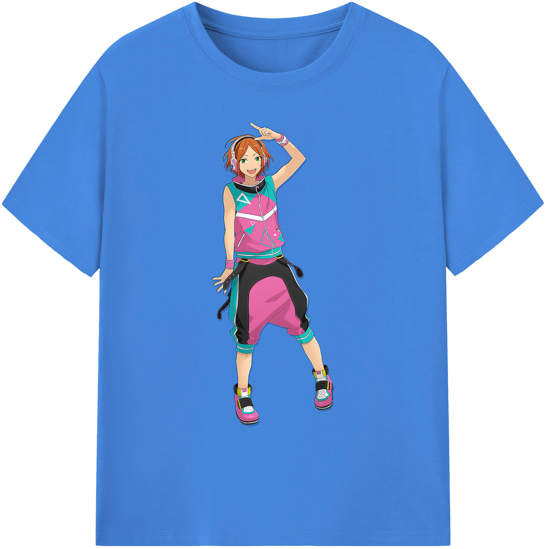 （画像用） あんさんぶるスターズ! Ensemble Stars 綿100％ メンズ半袖Tシャツ｜肌触りやわらか＆通気性