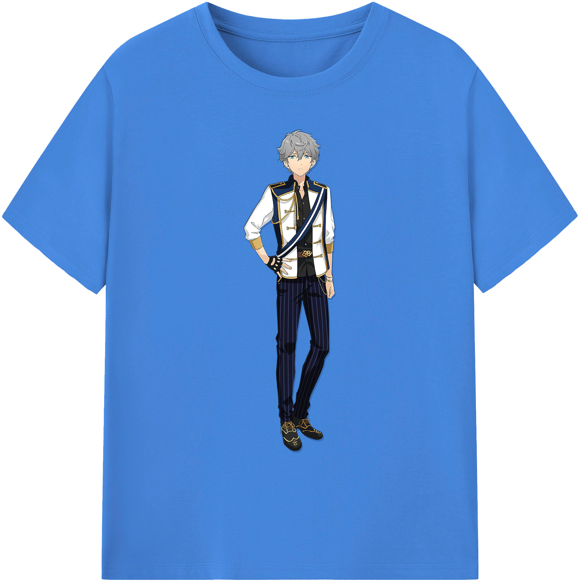（画像用） あんさんぶるスターズ! Ensemble Stars 綿100％ メンズ半袖Tシャツ｜肌触りやわらか＆通気性
