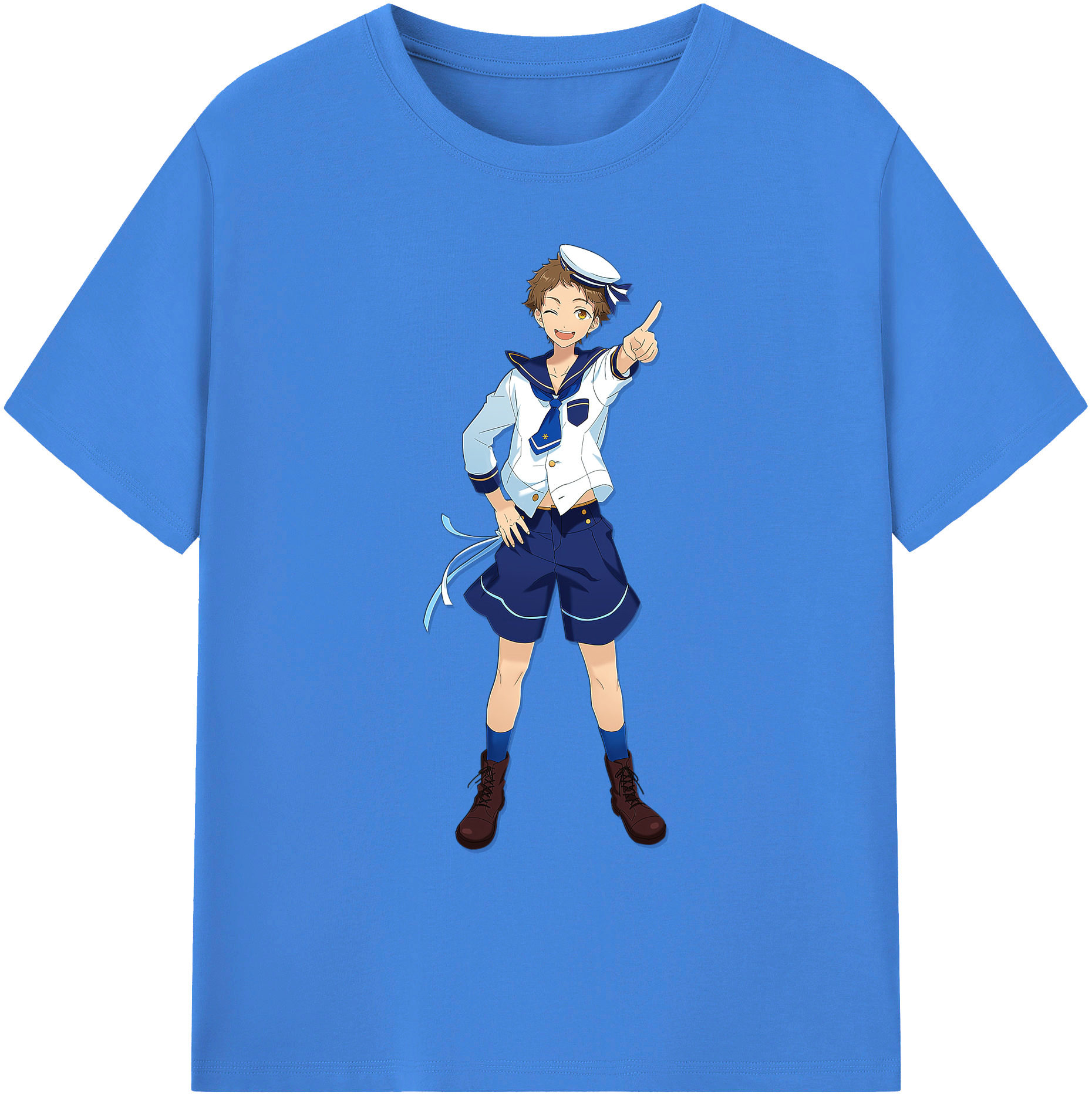 （画像用） あんさんぶるスターズ! Ensemble Stars 綿100％ メンズ半袖Tシャツ｜肌触りやわらか＆通気性