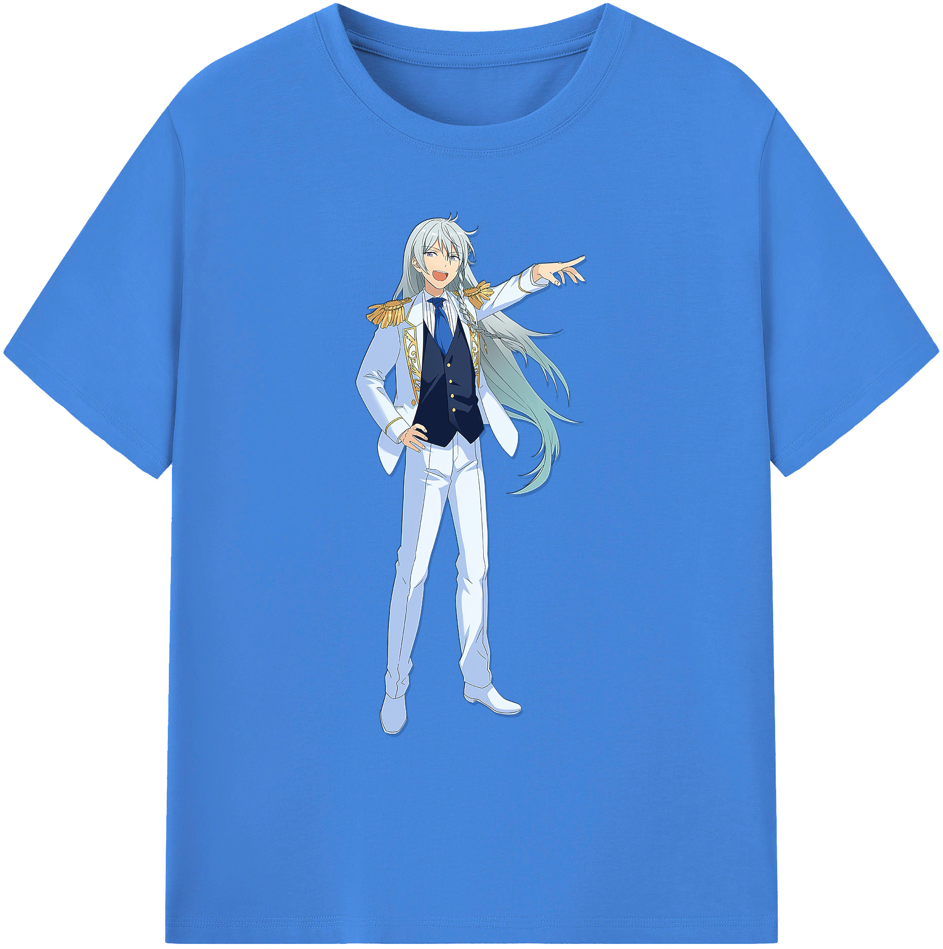 （画像用） あんさんぶるスターズ! Ensemble Stars 綿100％ メンズ半袖Tシャツ｜肌触りやわらか＆通気性