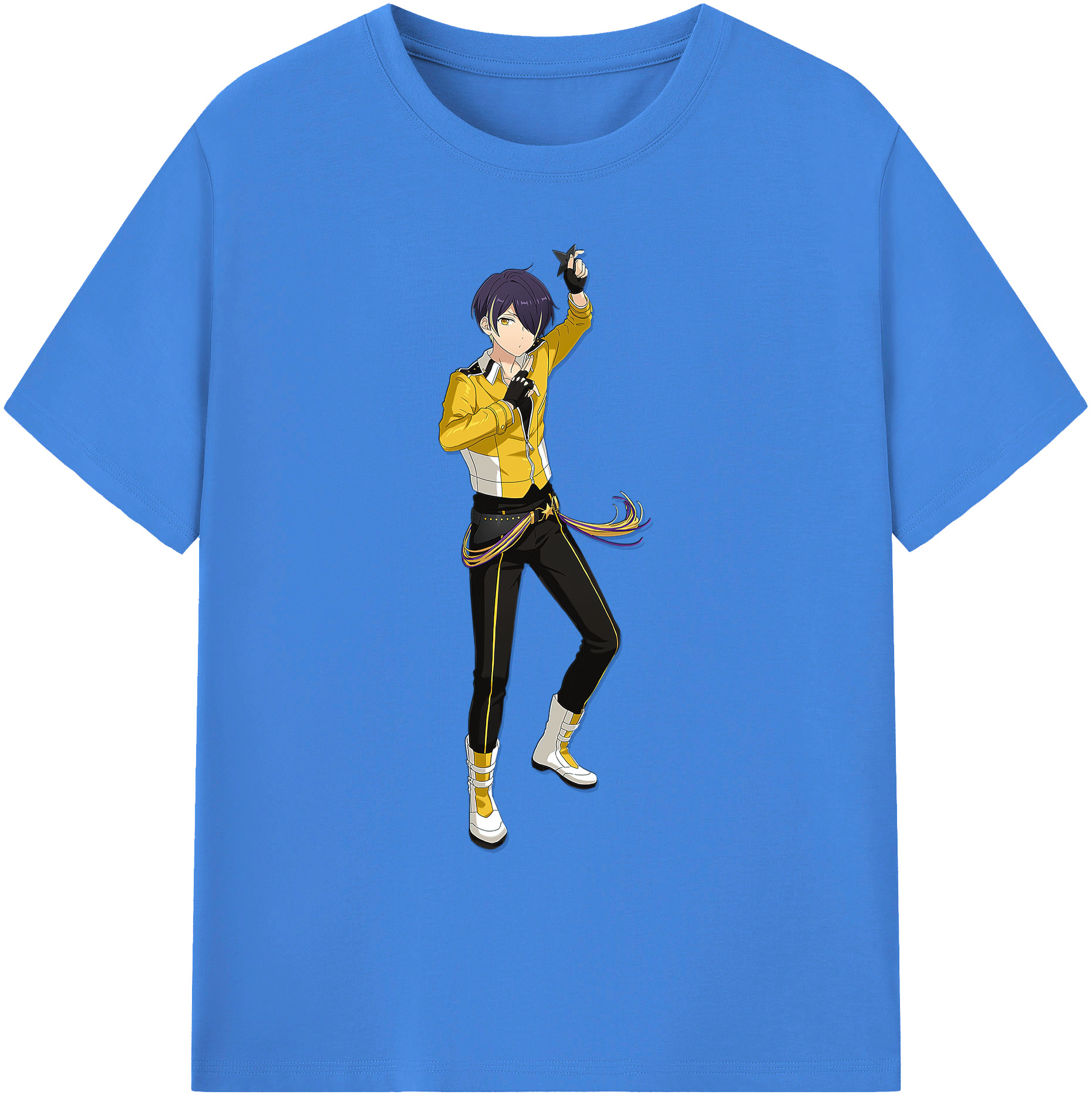 （画像用） あんさんぶるスターズ! Ensemble Stars 綿100％ メンズ半袖Tシャツ｜肌触りやわらか＆通気性