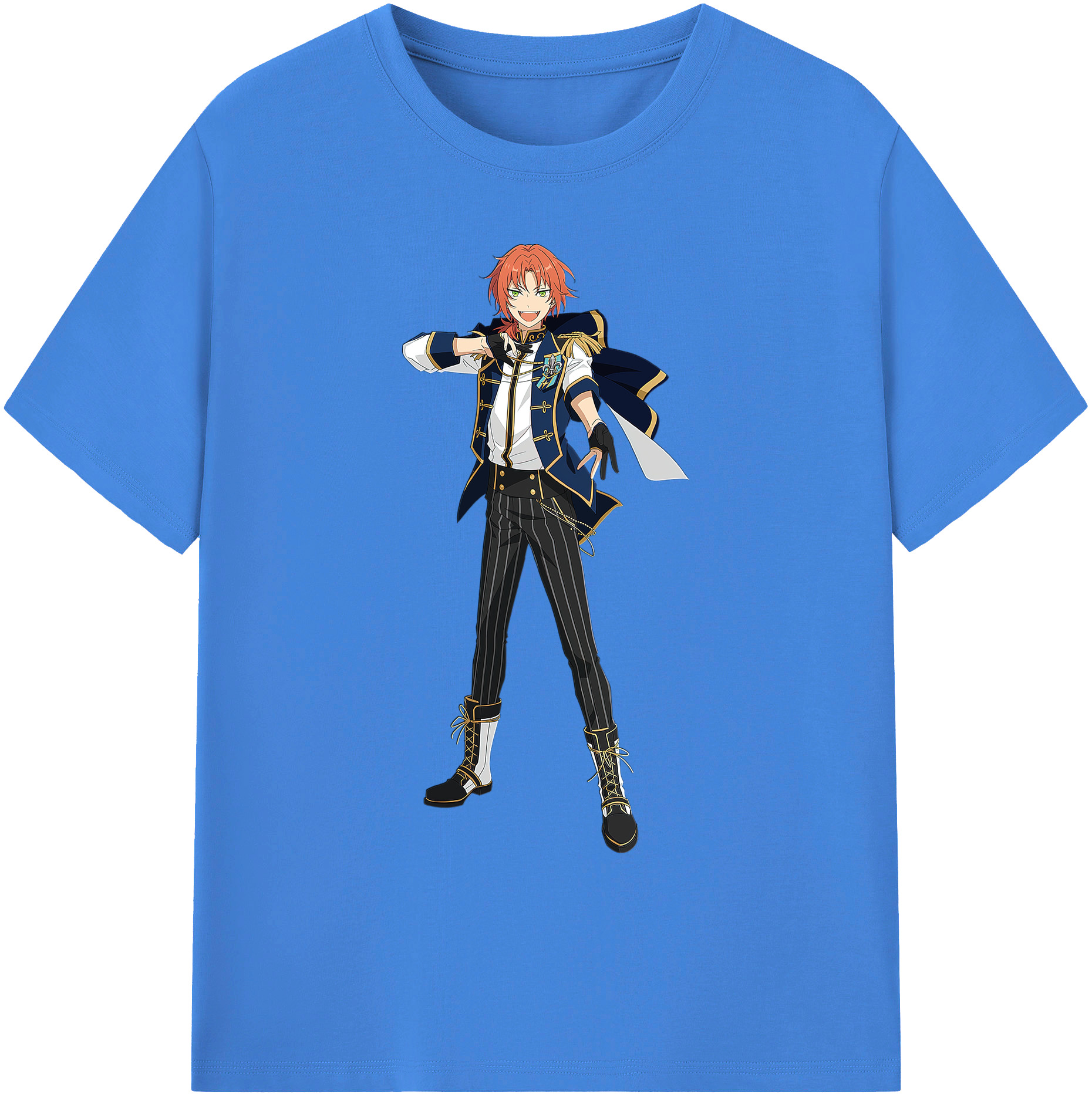 （画像用） あんさんぶるスターズ! Ensemble Stars 綿100％ メンズ半袖Tシャツ｜肌触りやわらか＆通気性