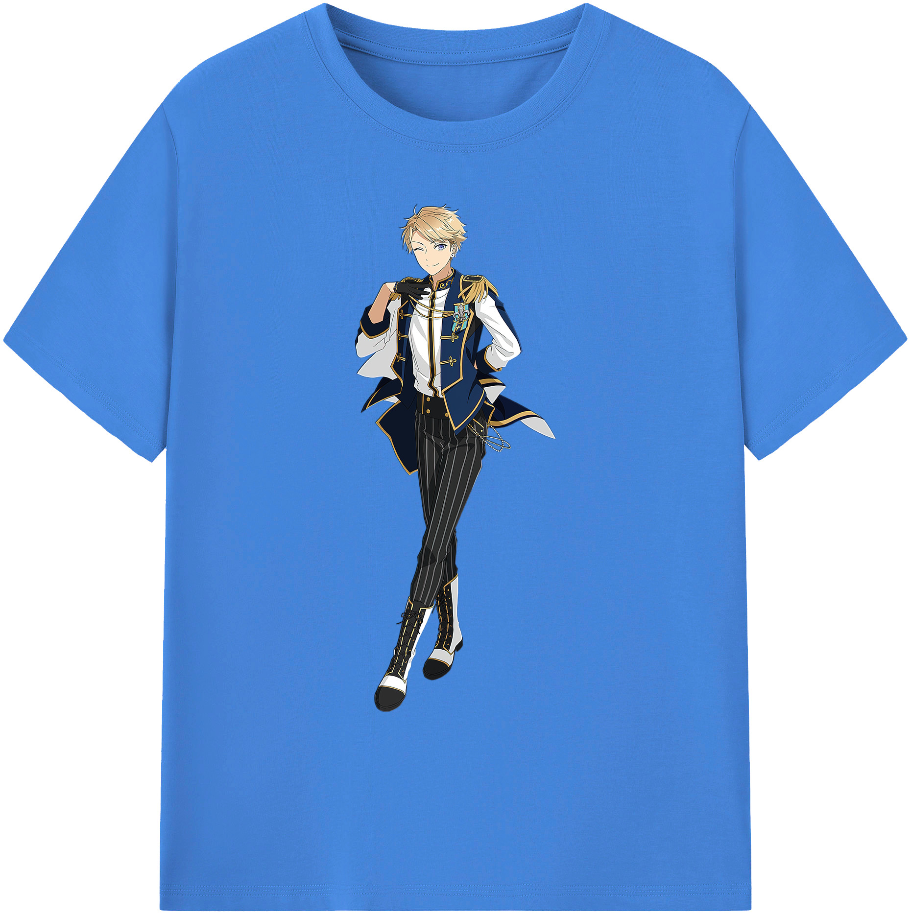 （画像用） あんさんぶるスターズ! Ensemble Stars 綿100％ メンズ半袖Tシャツ｜肌触りやわらか＆通気性