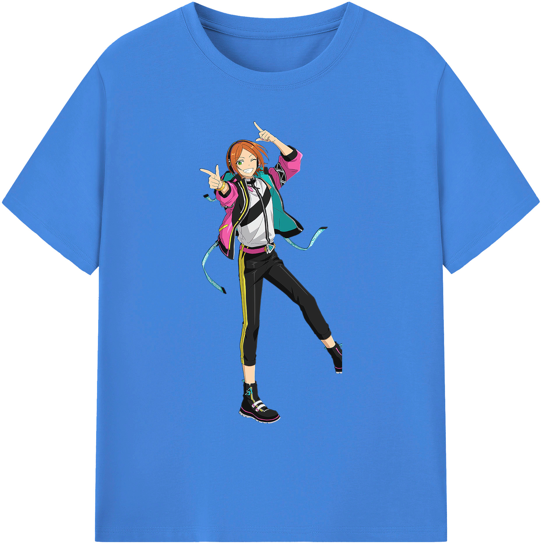 （画像用） あんさんぶるスターズ! Ensemble Stars 綿100％ メンズ半袖Tシャツ｜肌触りやわらか＆通気性